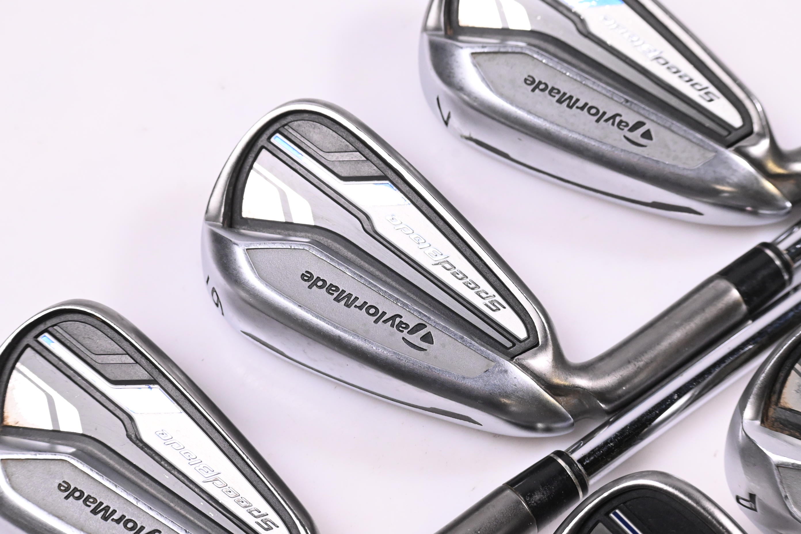 Left Hand Taylormade Speedblade Irons / 5-PW+SW / Regular Flex SpeedBlade 85