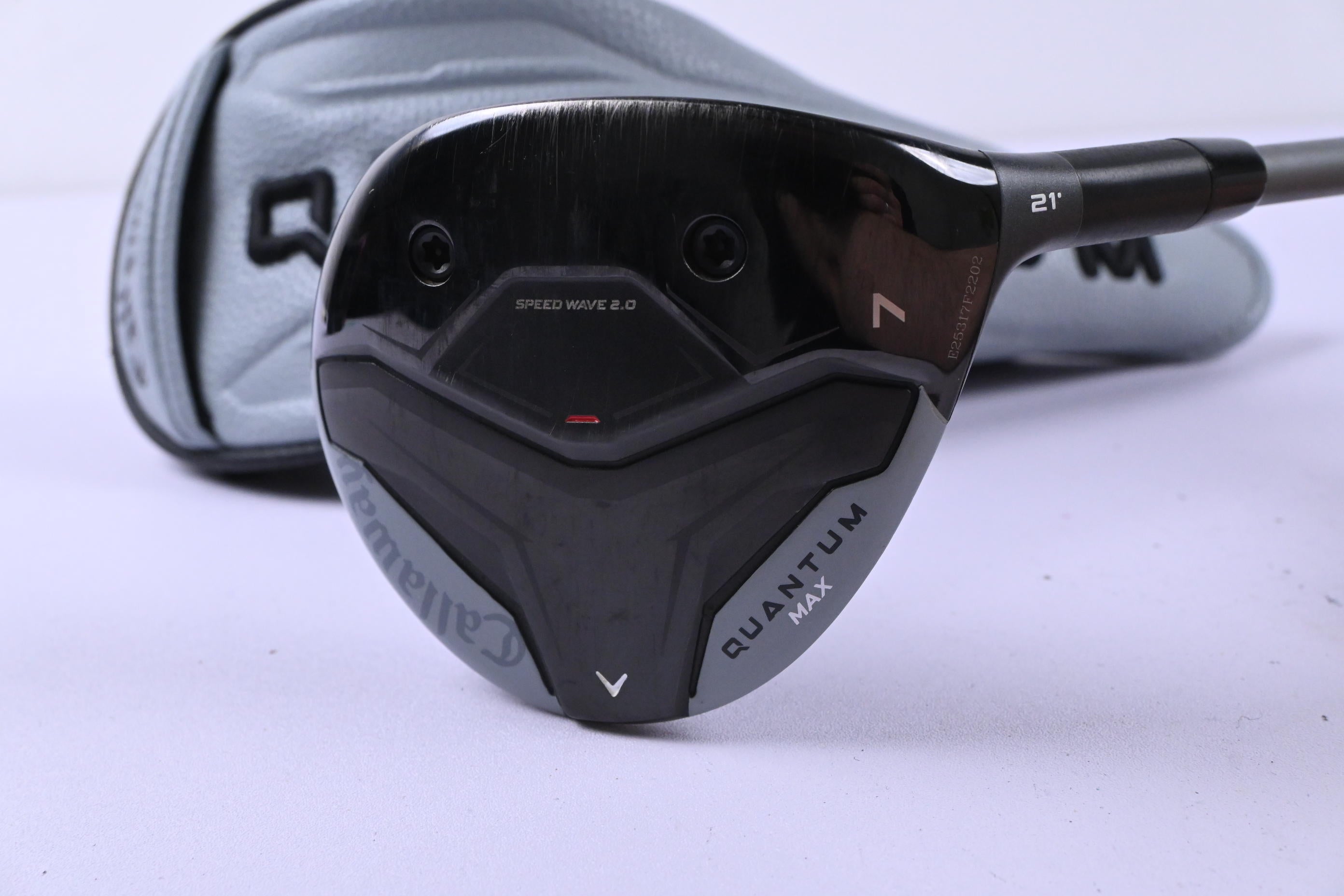 Callaway Quantum Max #7 Wood / 21 Degree / Stiff Flex Denali Frost Silver 60