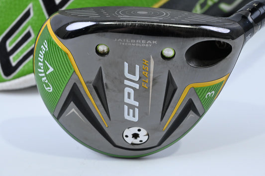Ladies Callaway Epic Flash #3 Wood / 15 Degree / Ladies Flex Evenflow 45 Shaft