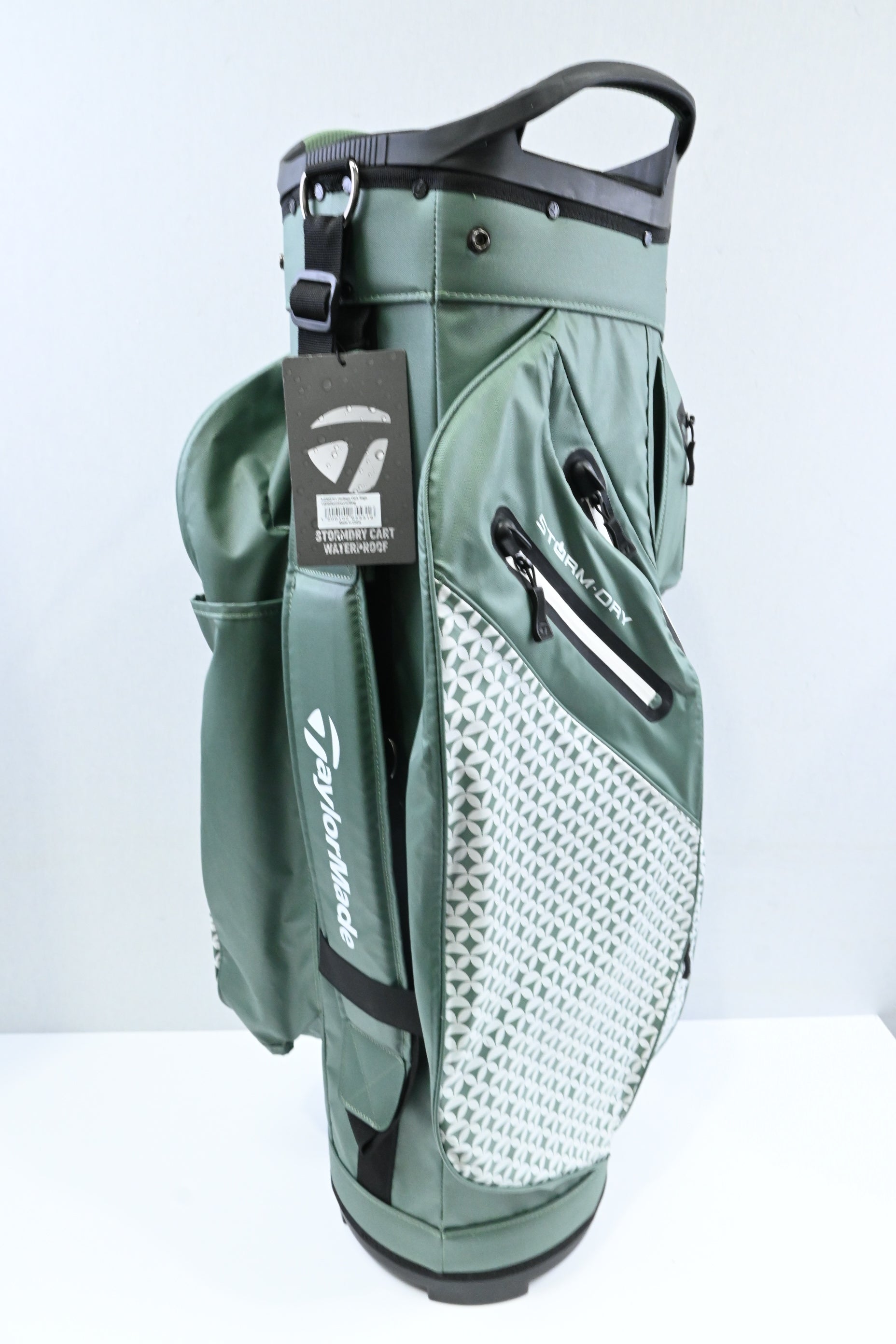 Taylormade Storm Dry Cart Bag / 14-Way / Green, White