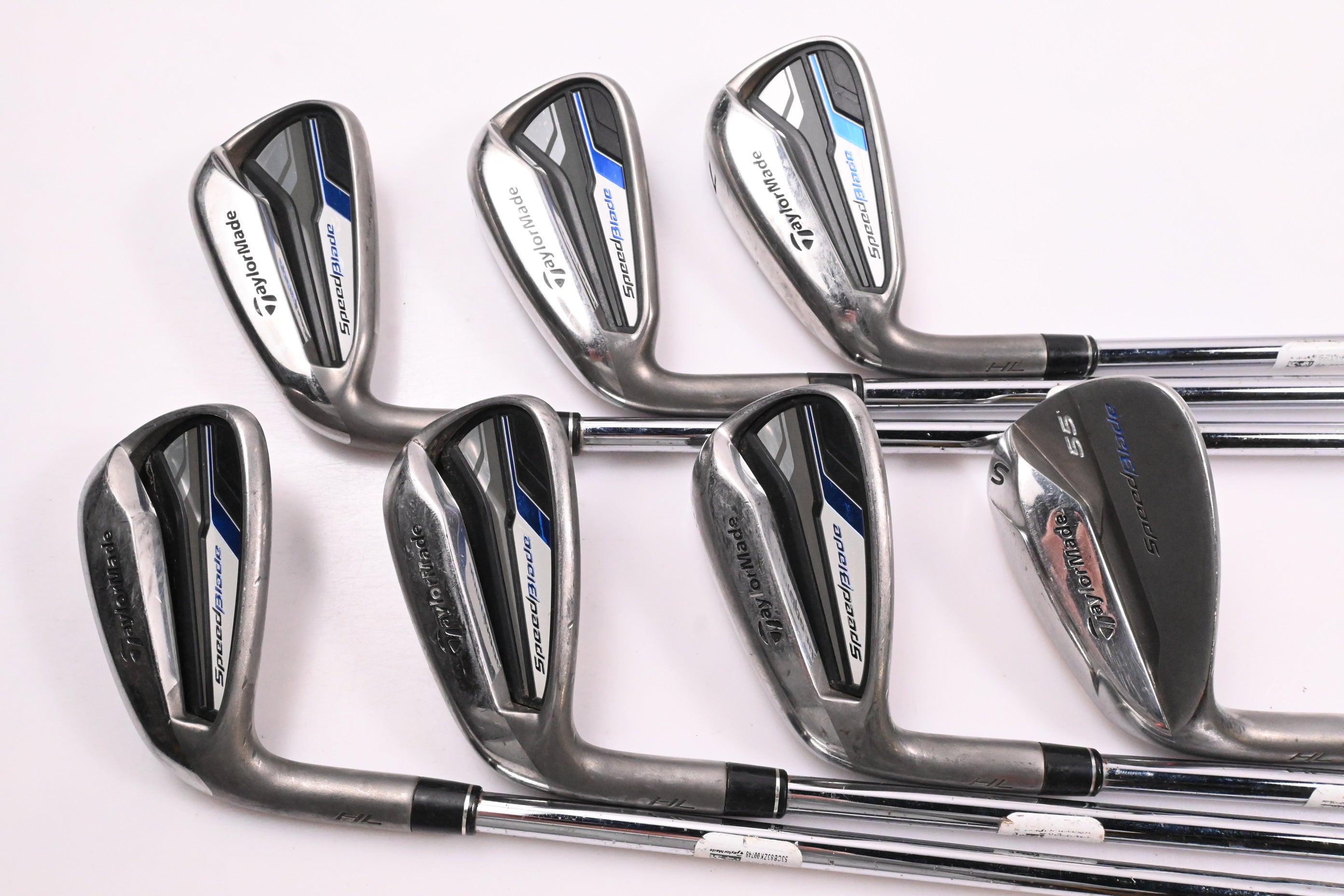 Left Hand Taylormade Speedblade HL Irons / 5-PW+SW / Uniflex Speedblade Shafts