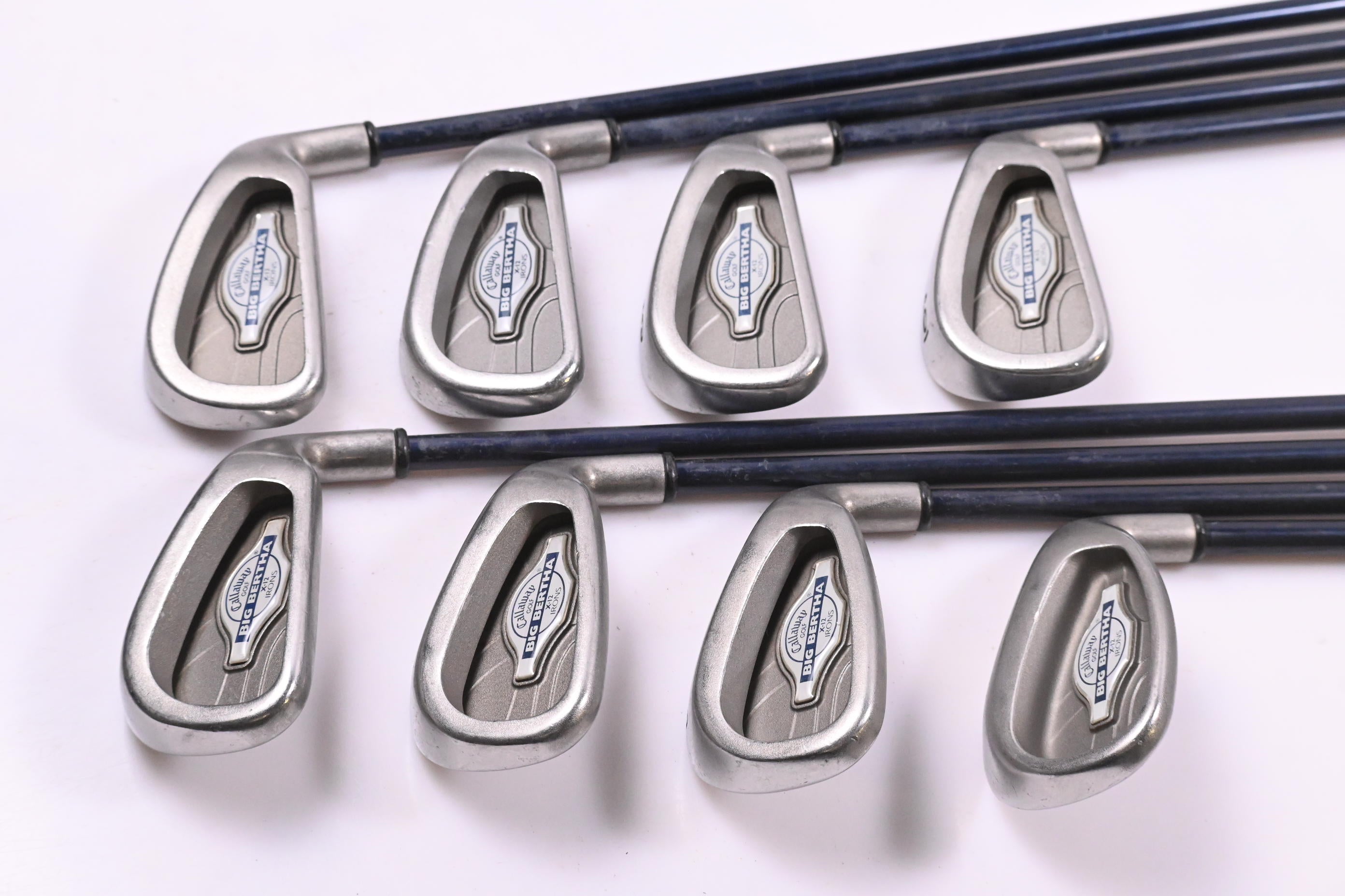 Callaway Big Bertha X-12 Irons / 3-9i+SW / Regular Flex RCH 99 Shafts