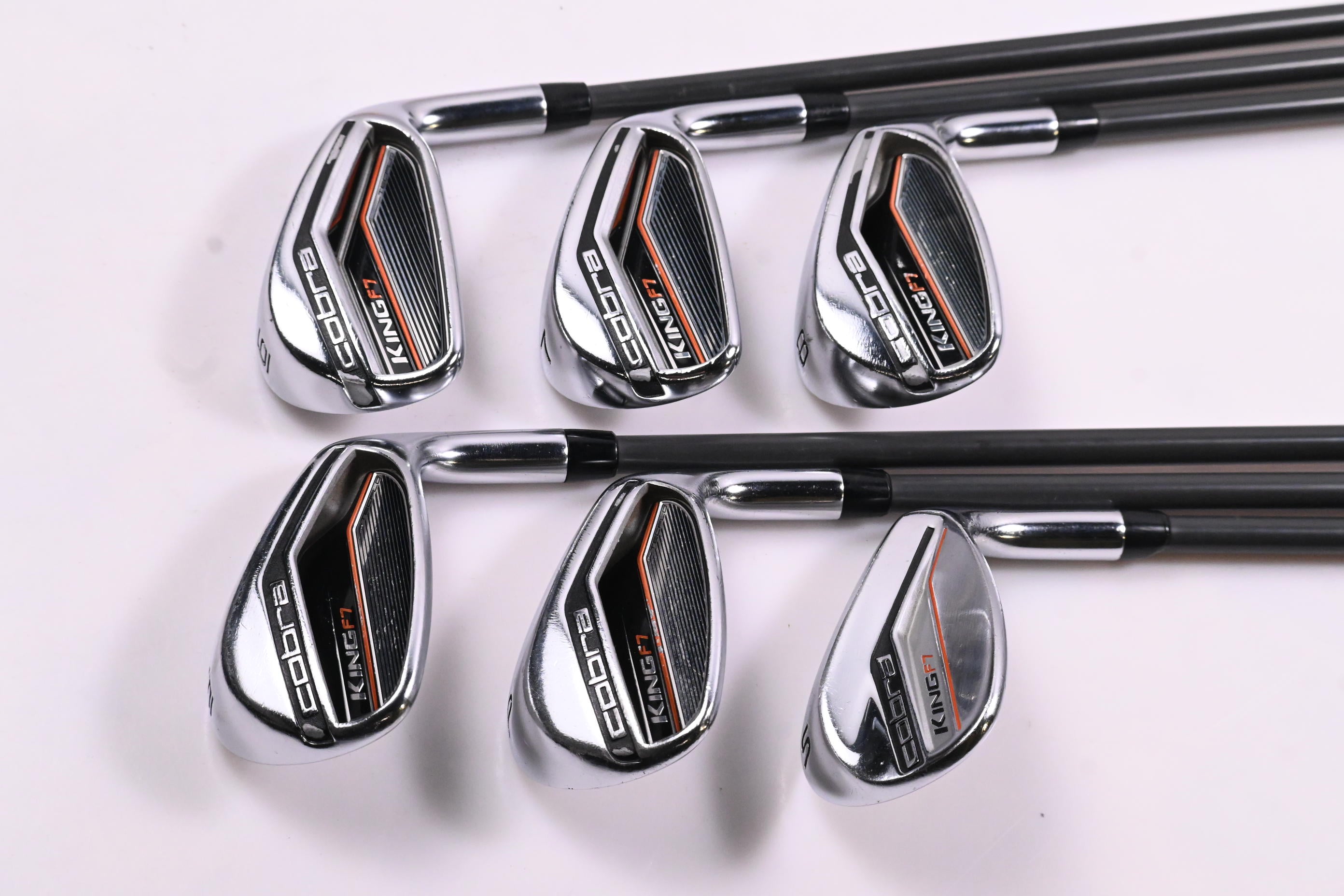 Cobra King F7 Irons / 6-PW+SW / Senior Flex Fujikura Pro 63 Shafts
