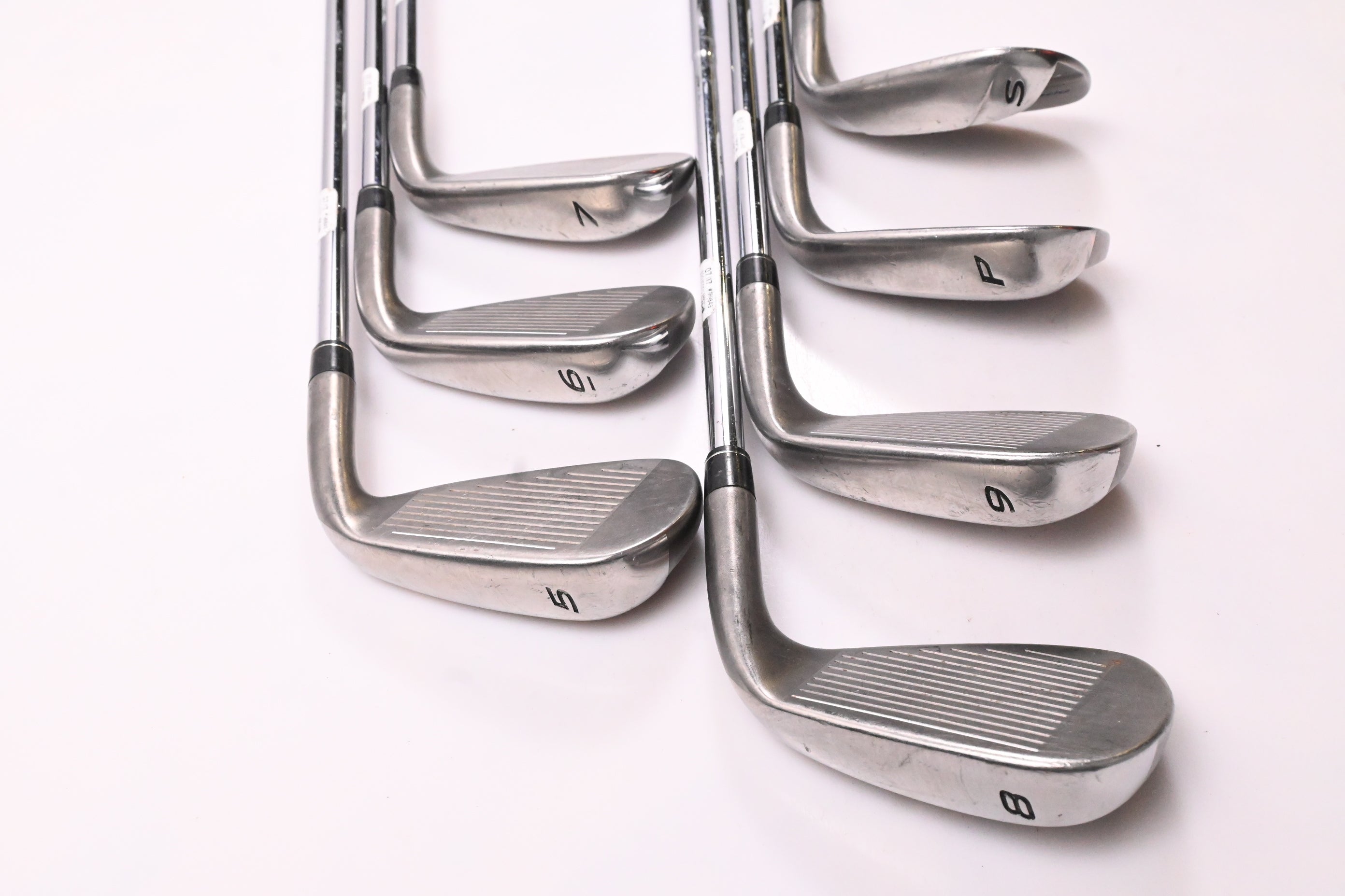 Left Hand Taylormade Speedblade HL Irons / 5-PW+SW / Uniflex Speedblade Shafts