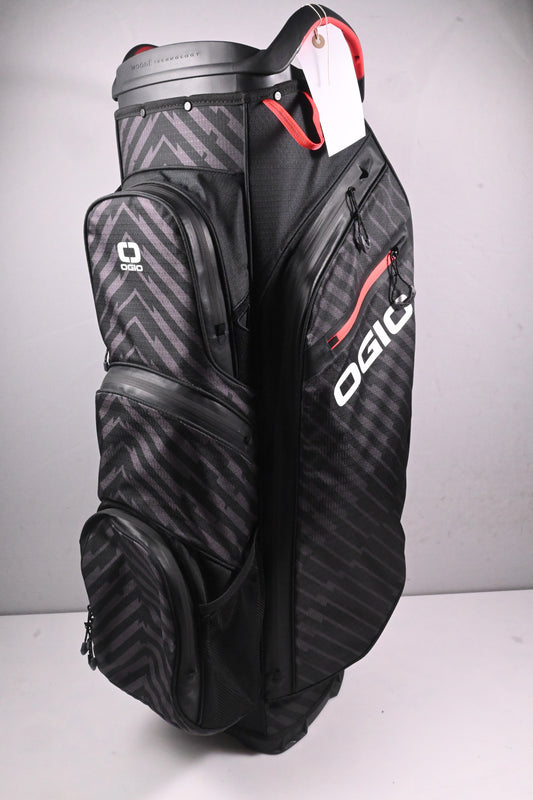 Ogio Silencer Cart Bag / 14-Way Divider / Black, Red
