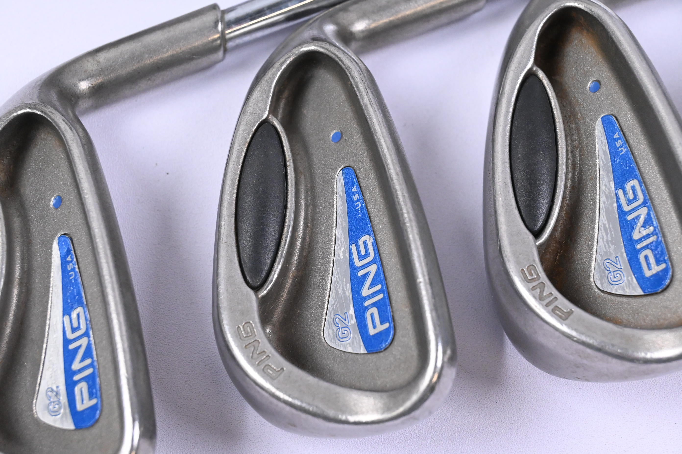 Ping G2 Irons / 5-PW+SW / Blue Dot / Stiff Flex Steel Shafts