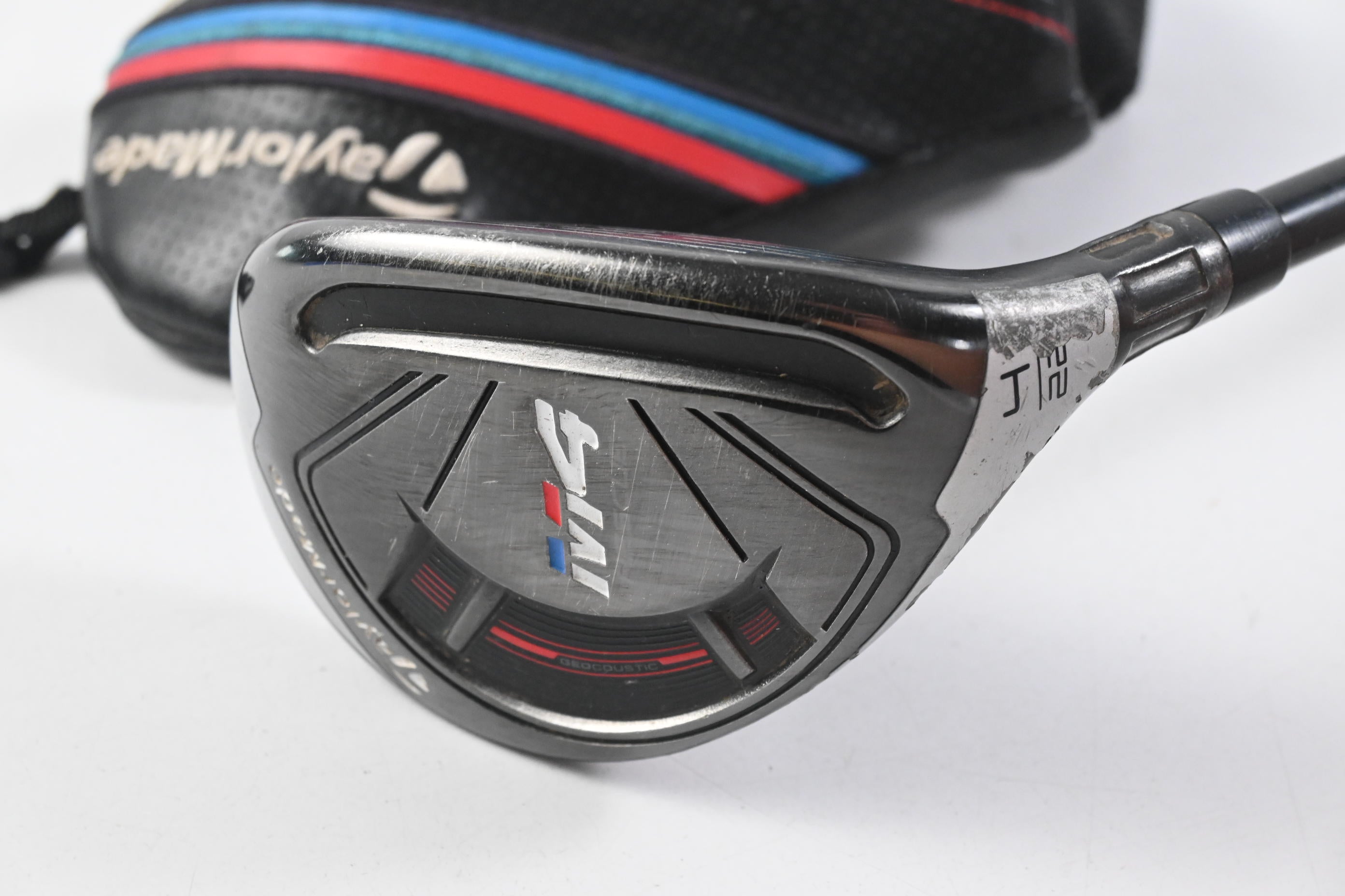 Taylormade M4 #4 Hybrid / 22 Degree / Stiff Flex Fujikura Atmos Red 7 Shaft