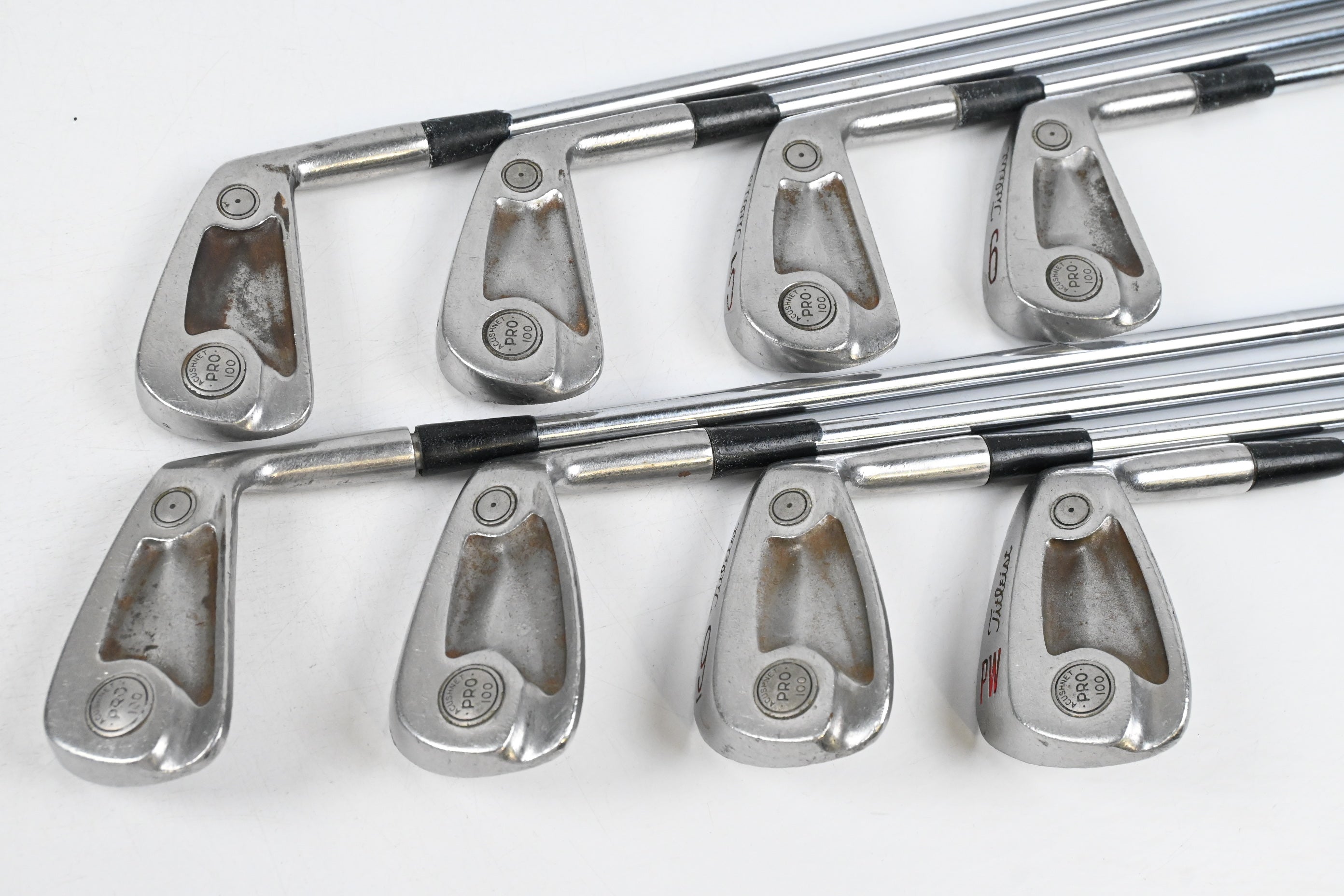 Titleist Acushnet 100 Irons / 3-PW / Stiff Flex Steel Shafts