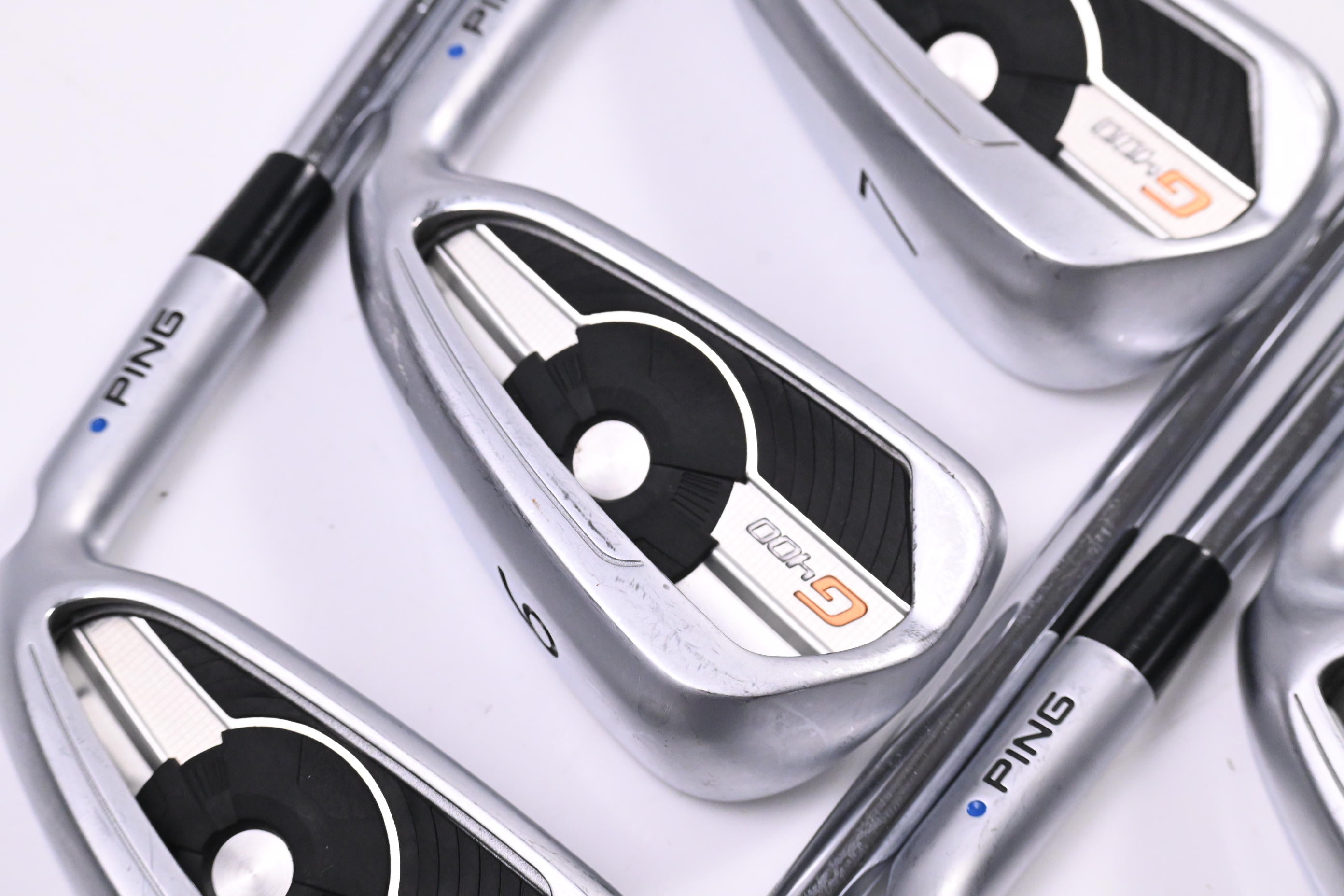 Ping G400 Irons / 5-PW+GW / Blue Dot / Regular Flex Ping AWT 2.0 Shafts