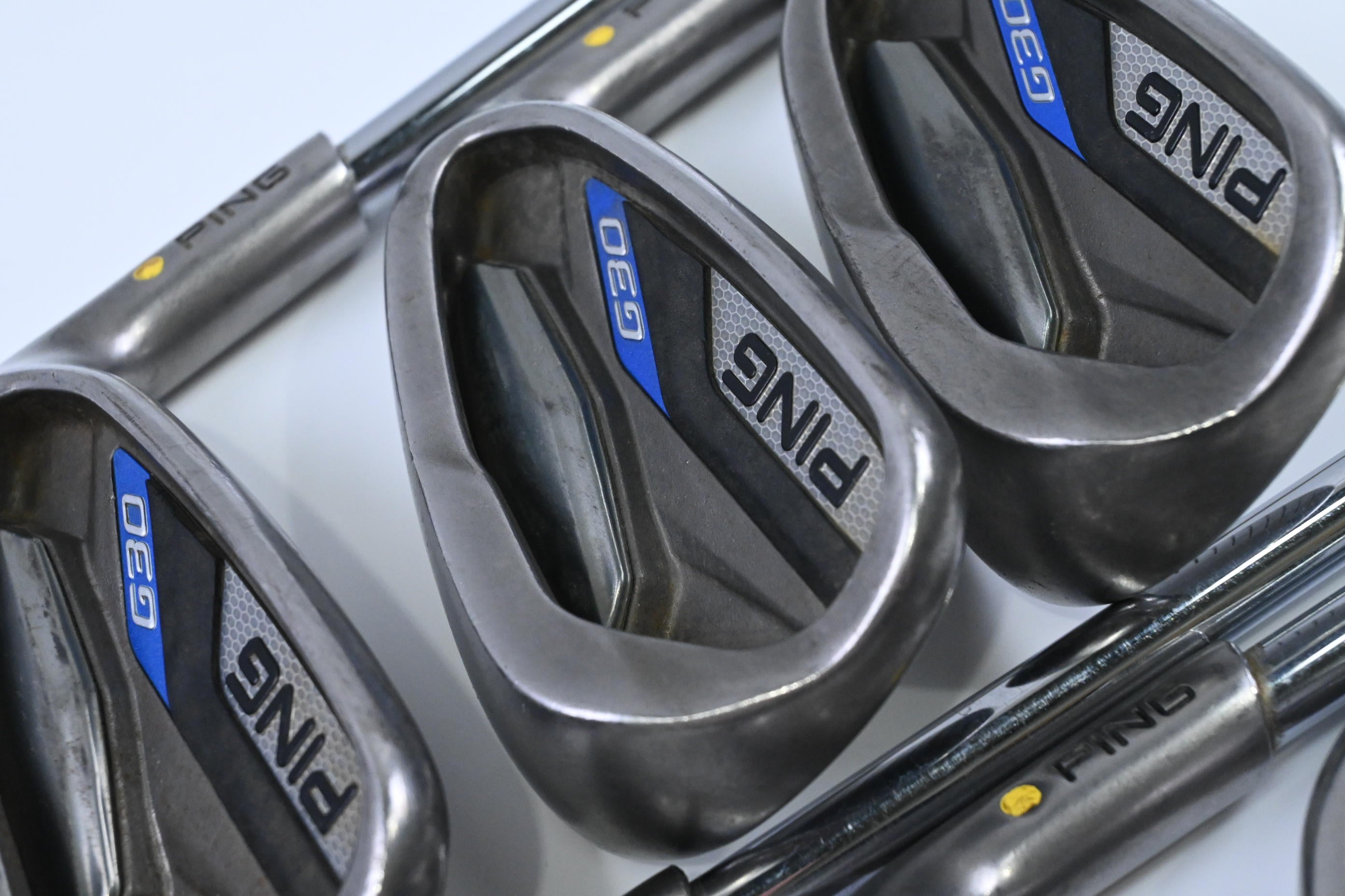 Ping G30 Irons / 8-PW+UW+SW+LW / Yellow Dot / Senior Flex Ping CFS Distance