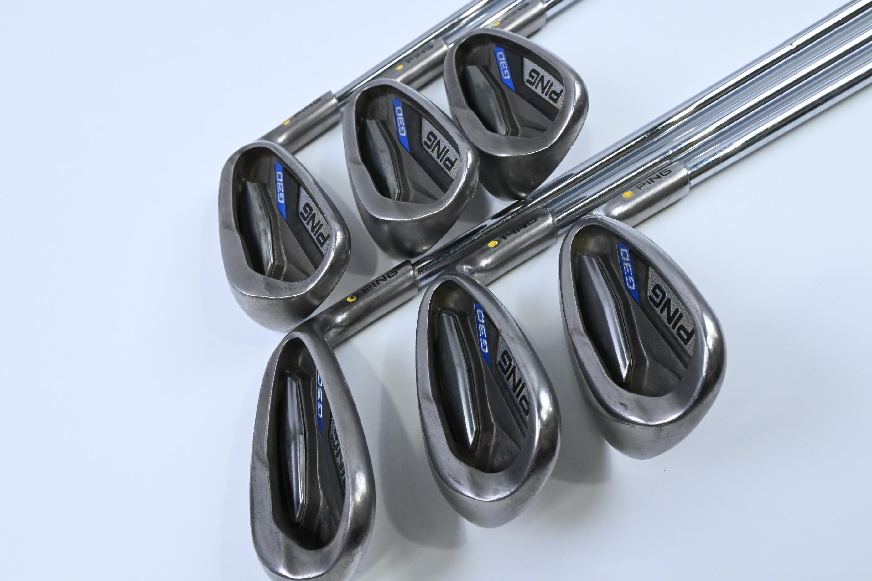 Ping G30 Irons / 8-PW+UW+SW+LW / Yellow Dot / Senior Flex Ping CFS Distance