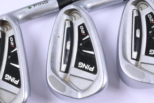 Ping i20 Irons / 4-PW / Green Dot / Stiff Flex Ping CFS Shafts