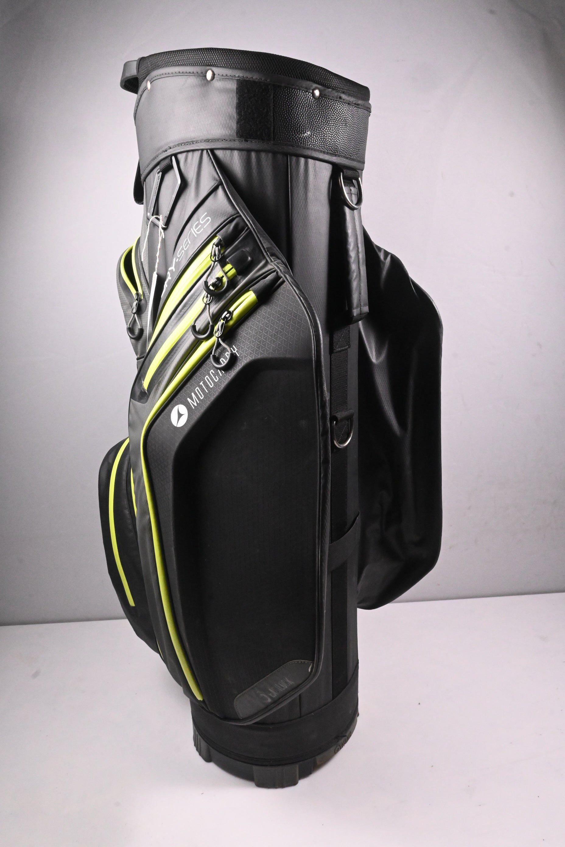 Motocaddy Dry Series Cart Bag / 14-Way Divider / Black, Grey, Green