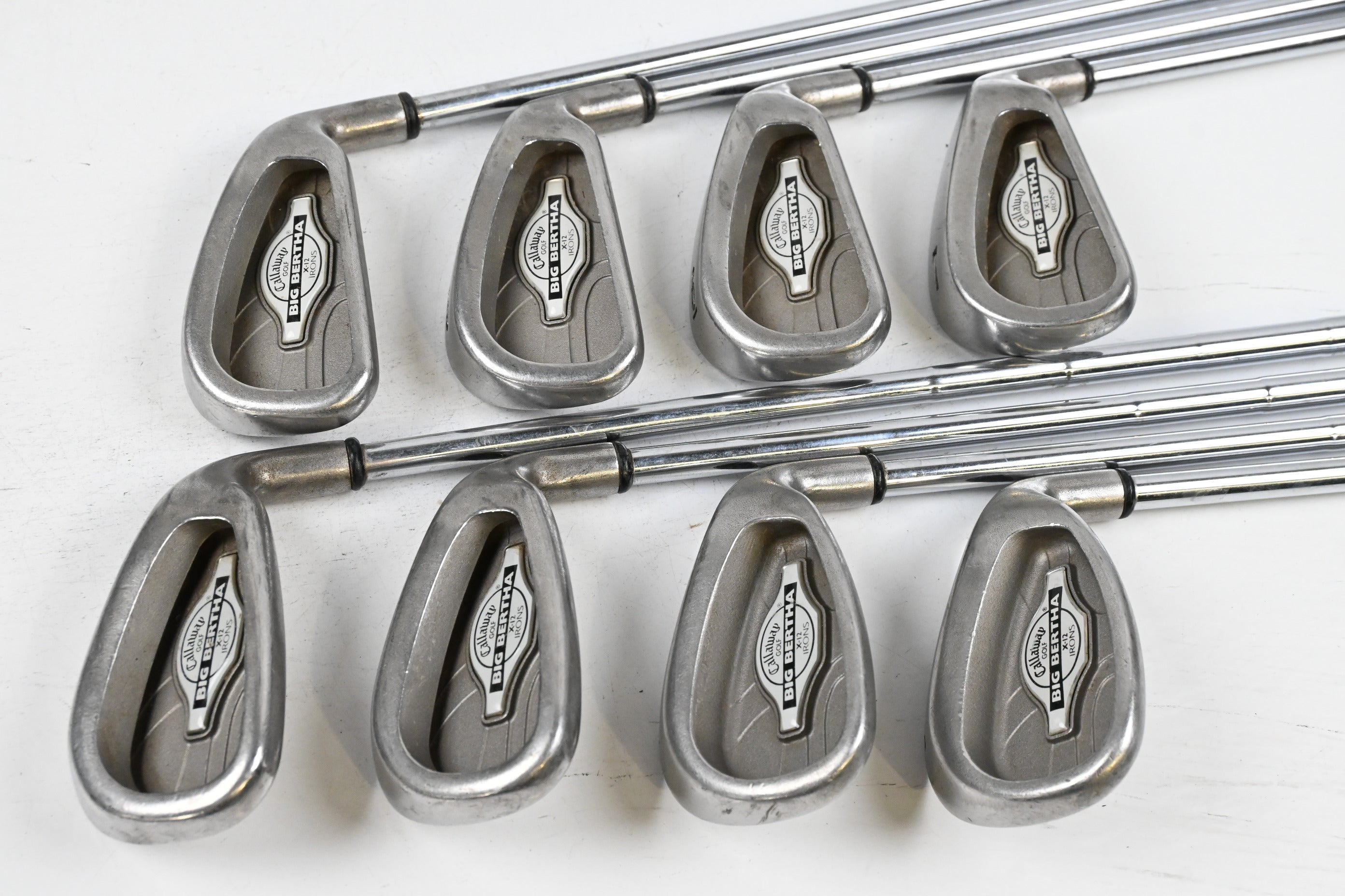 Callaway X-12 Irons / 4-PW+SW / Stiff Flex Memphis "10" 98 Shafts