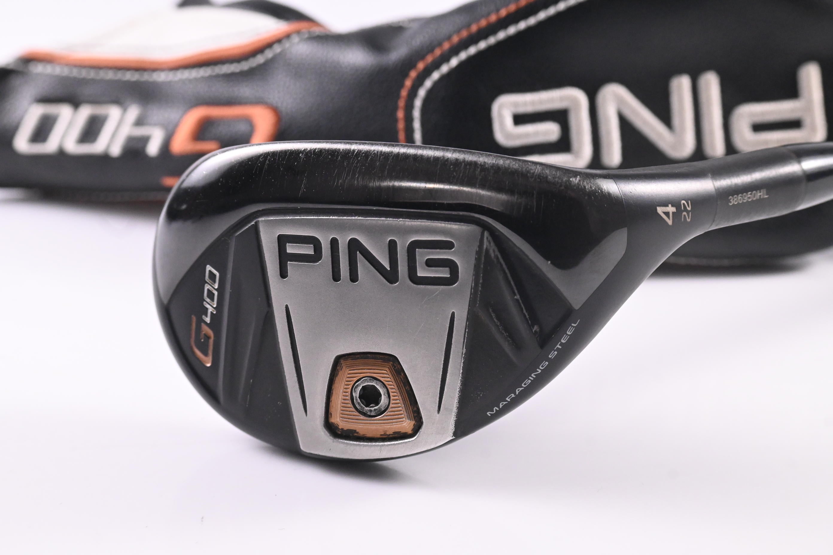 Ping G400 #4 Hybrid / 22 Degree / Stiff Flex Ping Alta CB 70 Shaft