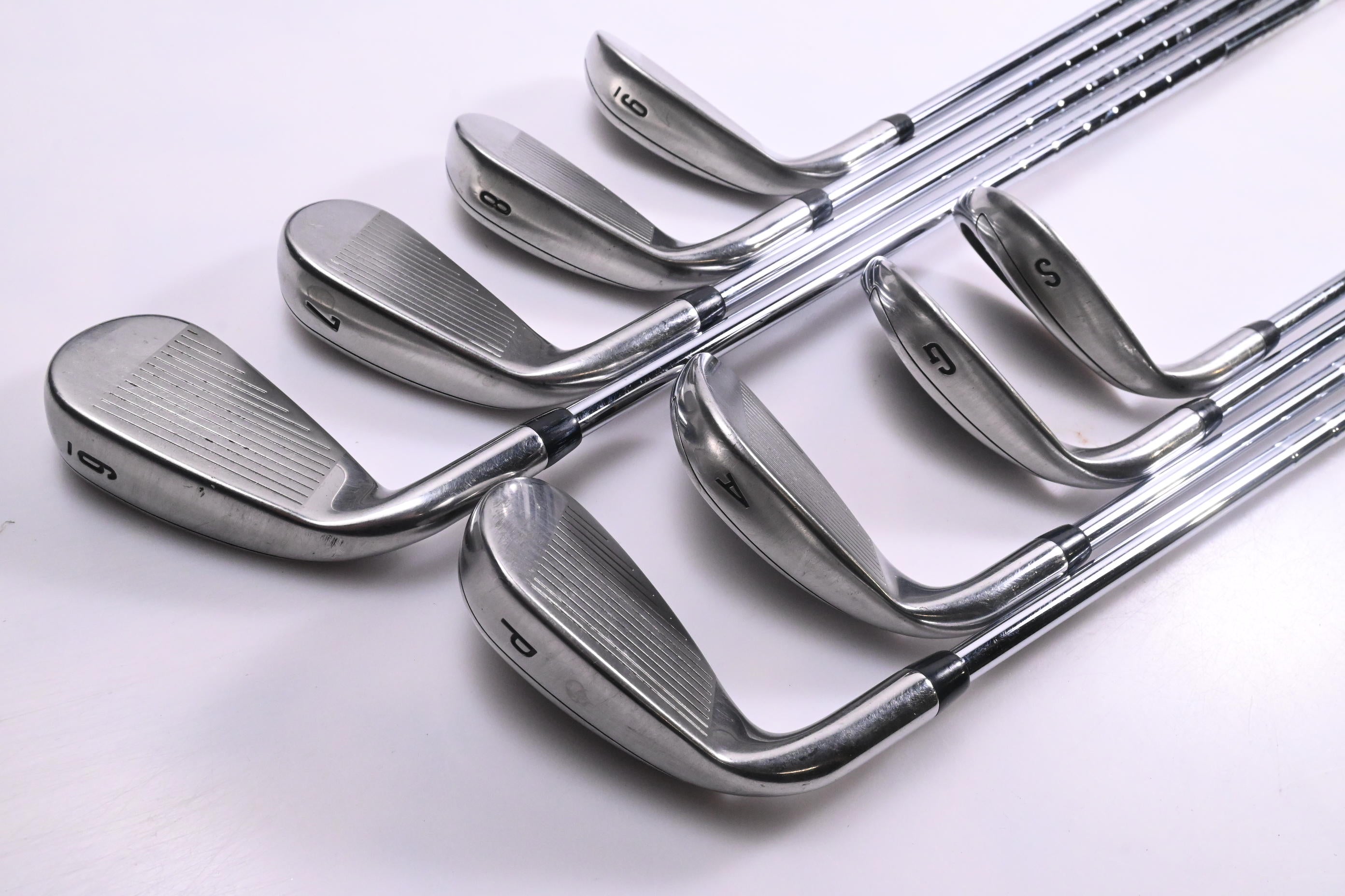 Callaway Mavrik Irons / 5-PW+AW+GW+SW / Stiff Flex Elevate ETS 115 Shafts