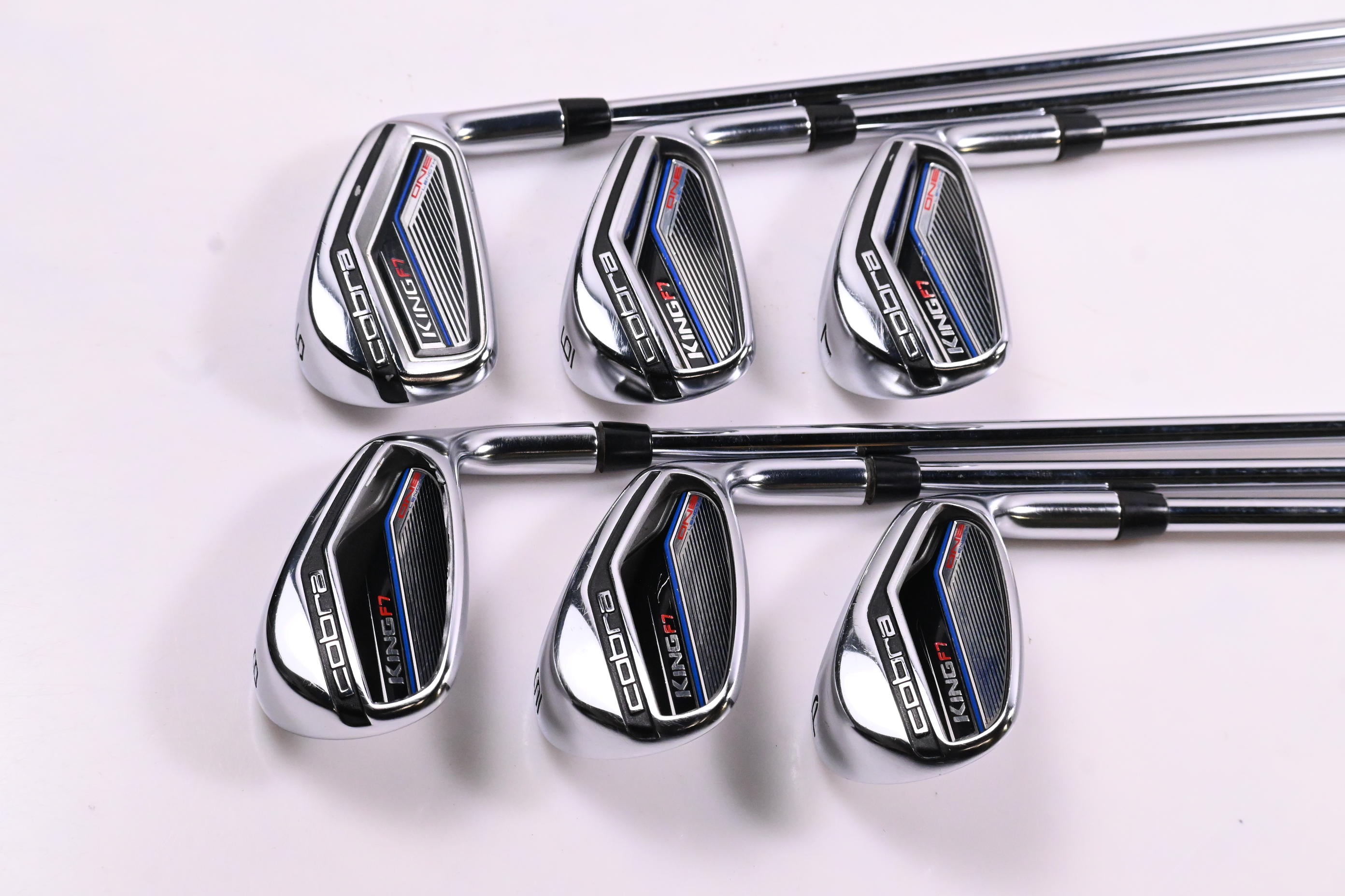 Cobra King F7 One Length Irons / 5-PW / Regular Flex Steel Shafts