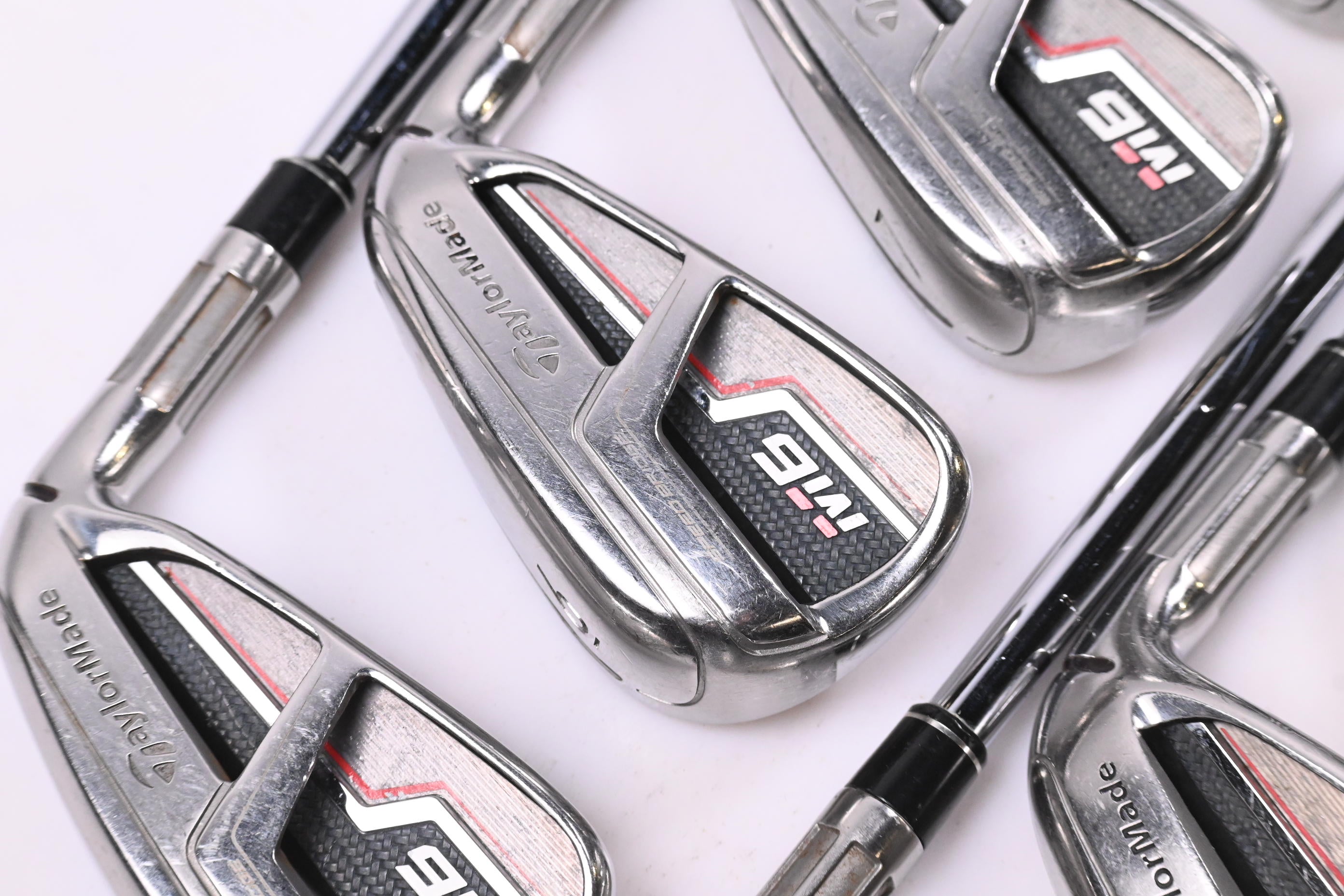 Taylormade M6 Irons / 5-PW+GW+SW / Stiff Flex KBS MAX 85 Shafts