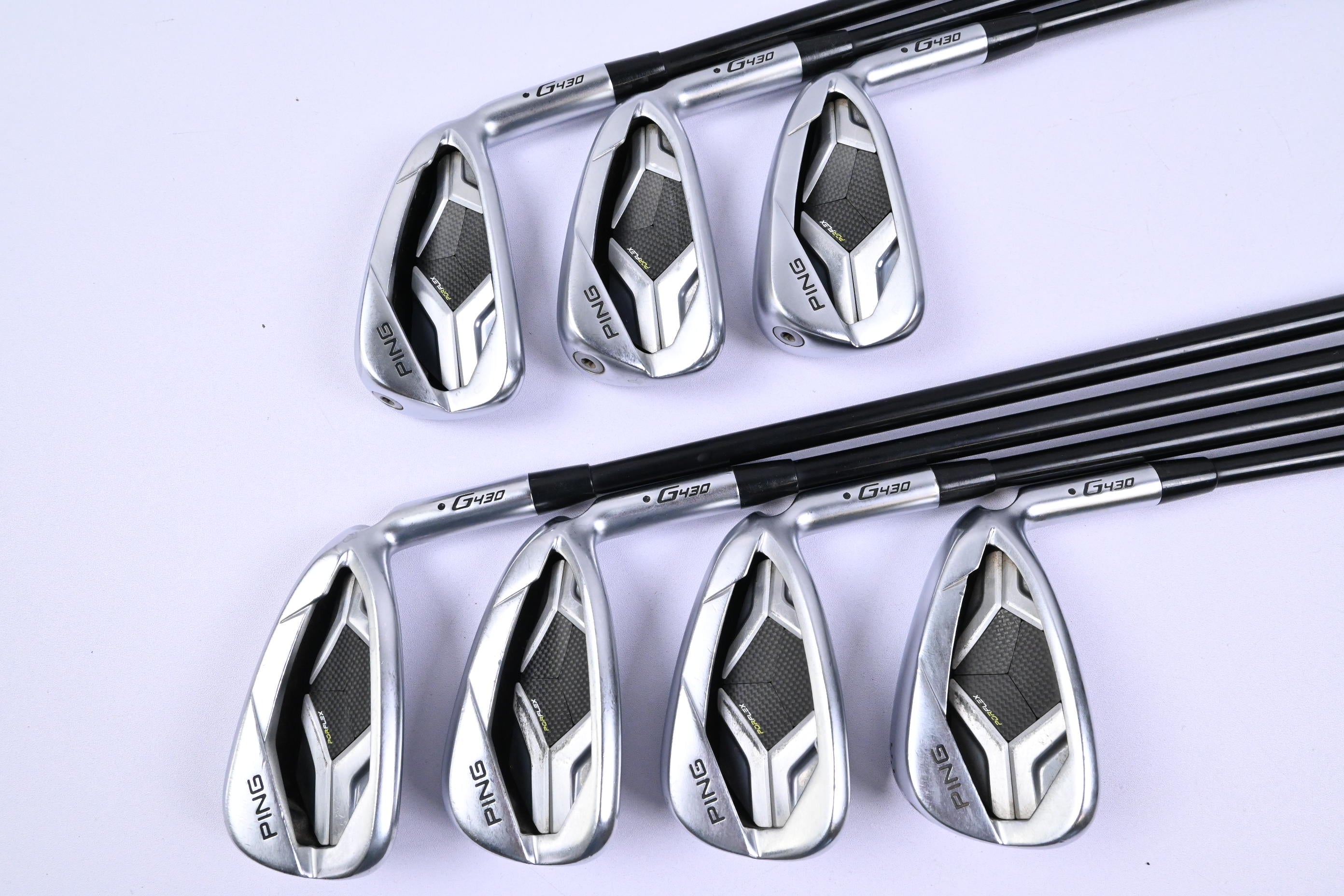 Ping G430 Irons / 5-PW+GW / Black Dot / Regular Flex Ping Alta CB Black Shafts