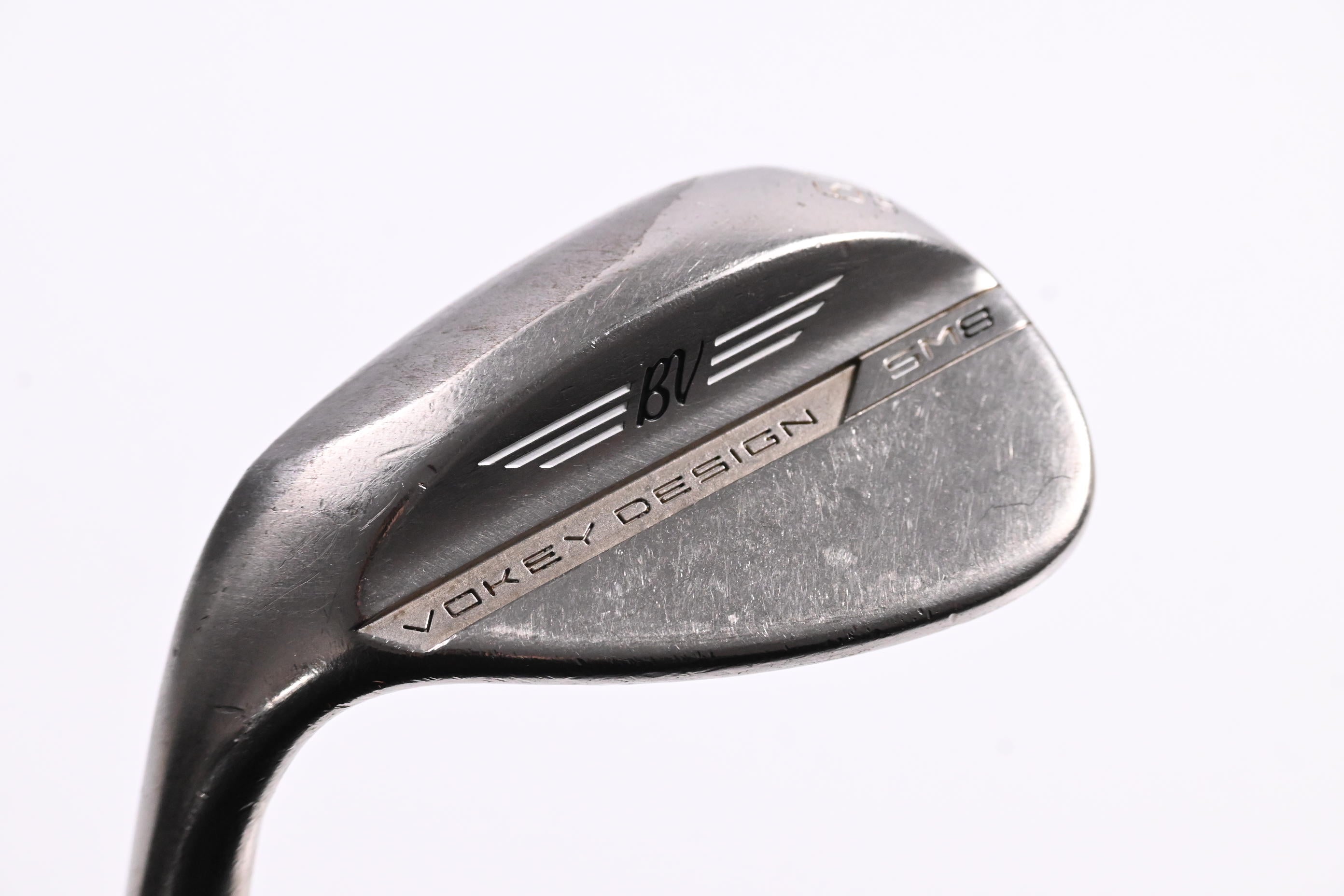 Left Hand Titleist Vokey SM8 Lob Wedge / 60 Degree / Regular Flex AMT Tour White
