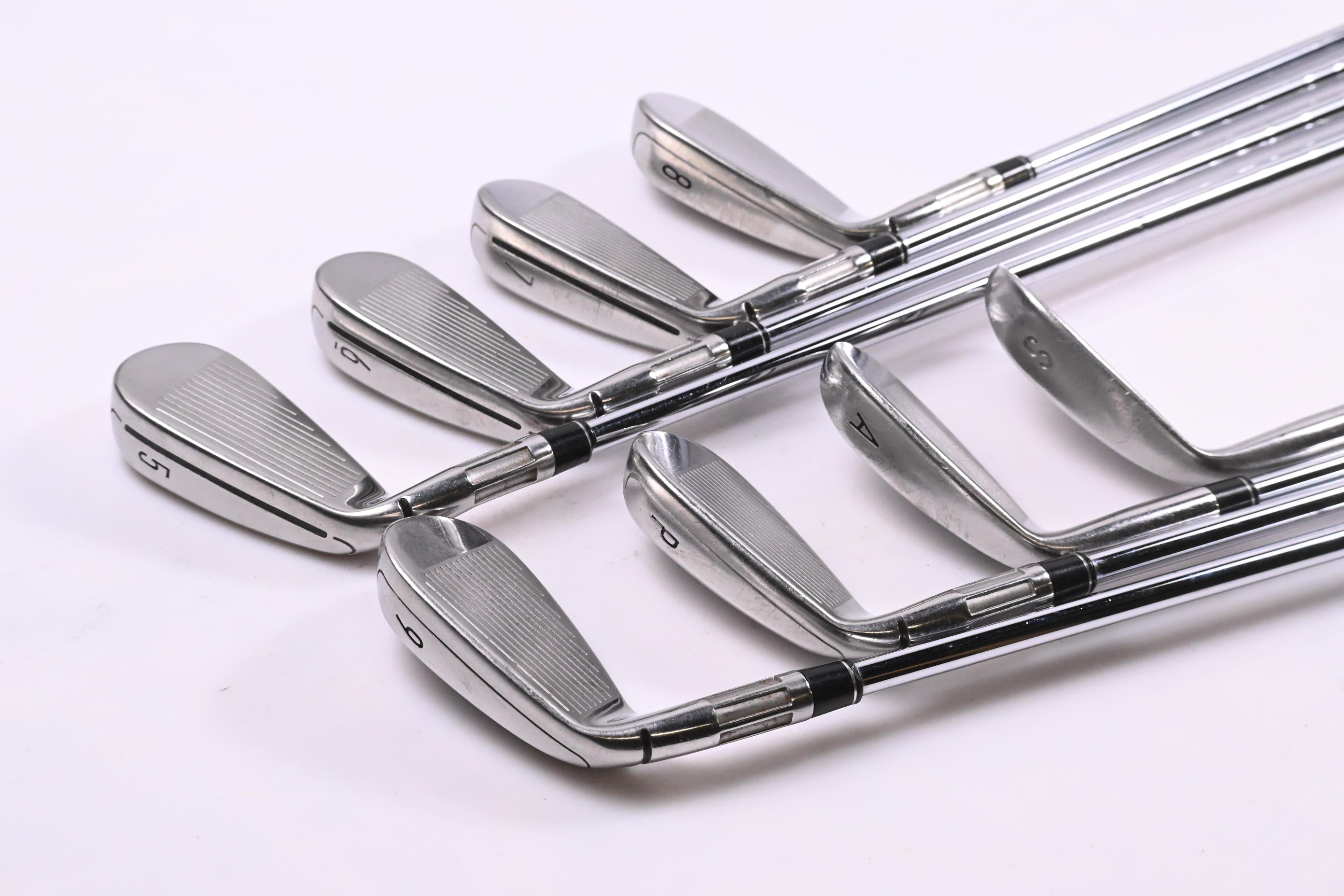 Taylormade M6 Irons / 5-PW+GW+SW / Stiff Flex KBS MAX 85 Shafts