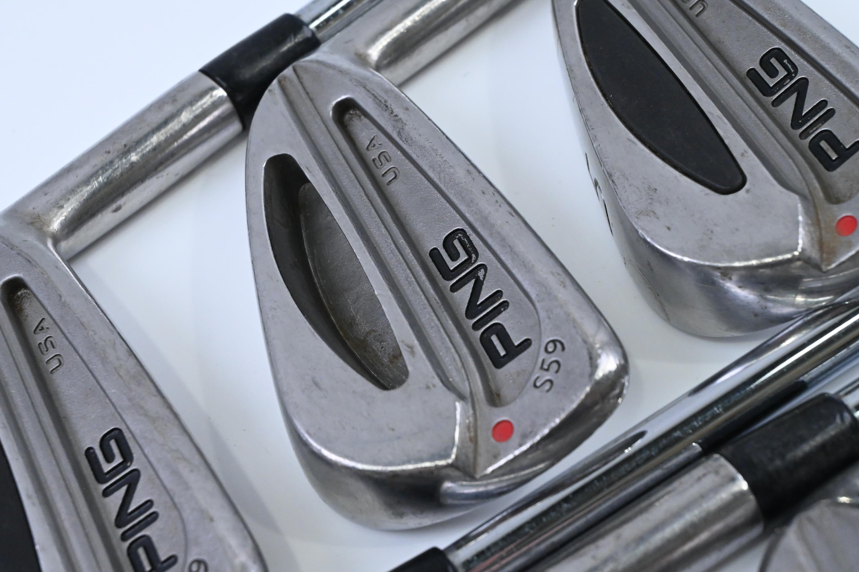 Ping S59 Irons / 3-9 / Red Dot / Stiff Flex Dynamic Gold Shafts