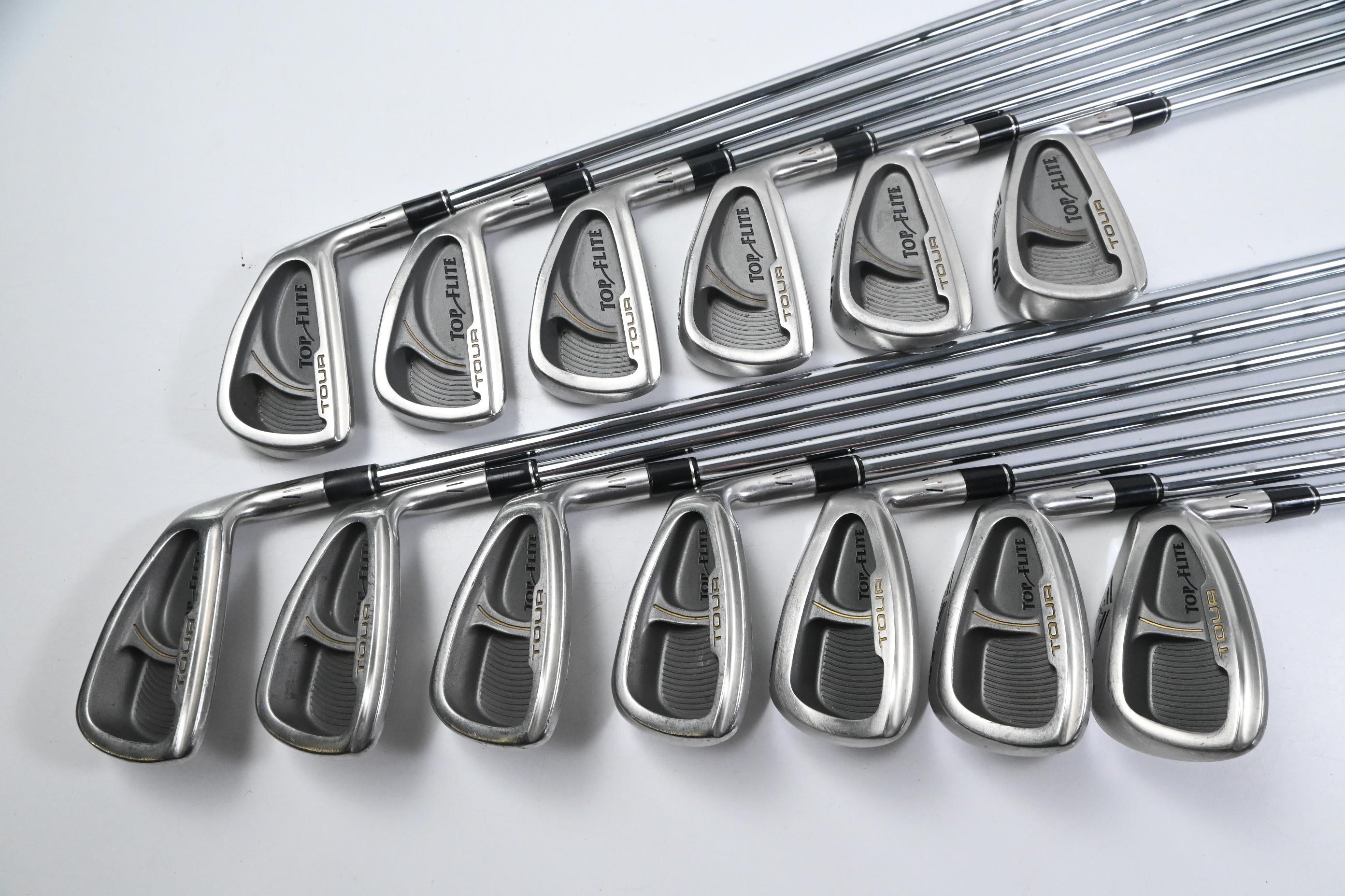 Top Flight Tour Irons / 2-PW+GW+SW+LW / Regular Flex N.S.Pro 960GH Shafts