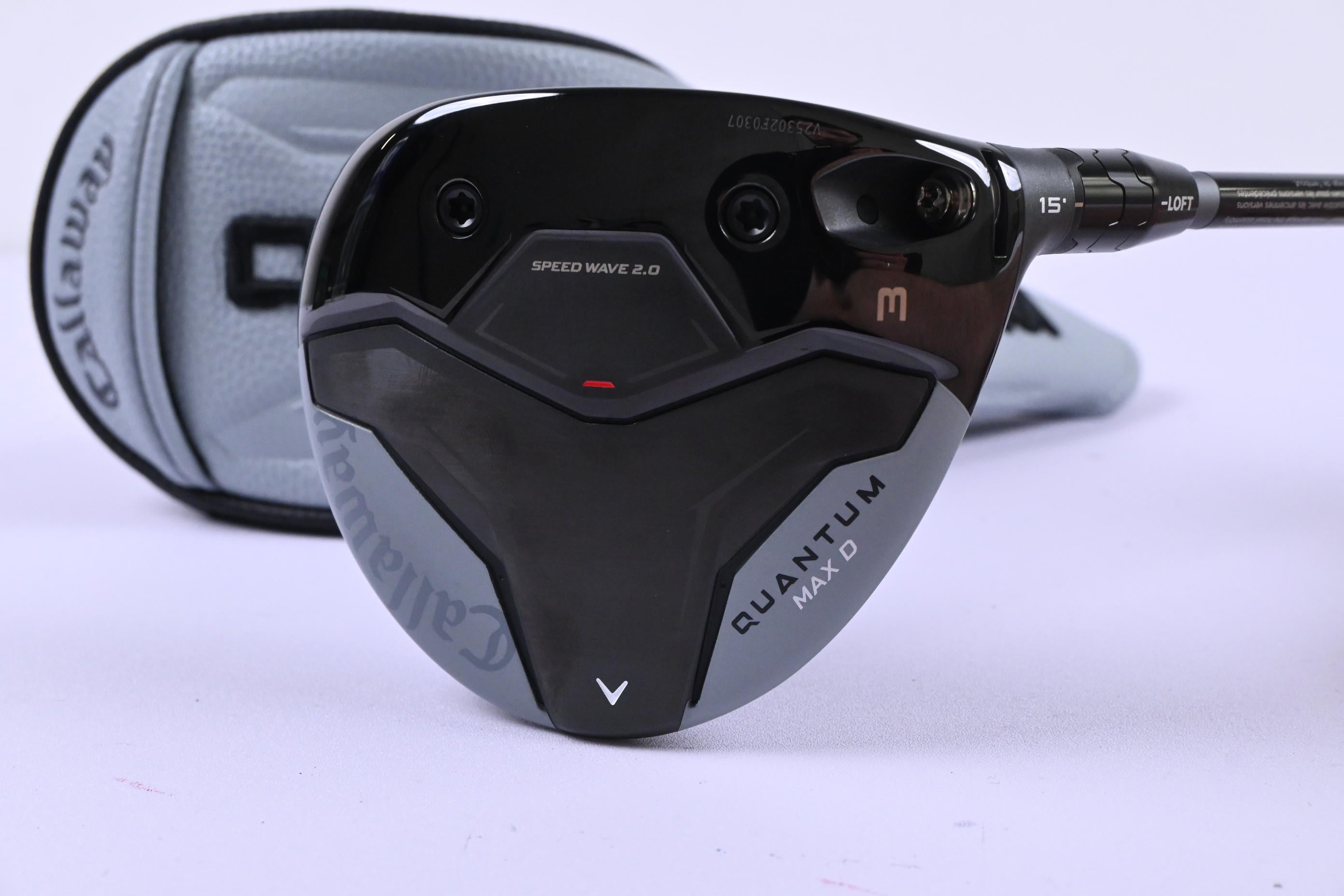 Callaway Quantum Max D #3 Wood / 15 Degree / Stiff Flex Denali Frost Silver 60