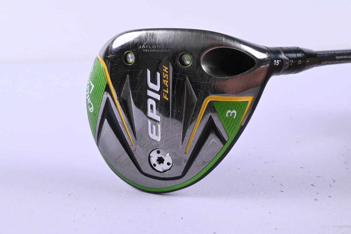 Callaway Epic Flash #3 Wood / 15 Degree / Regular Flex Tensei AV Blue 75 Shaft