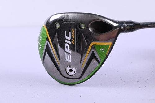 Callaway Epic Flash #3 Wood / 15 Degree / Regular Flex Tensei AV Blue 75 Shaft