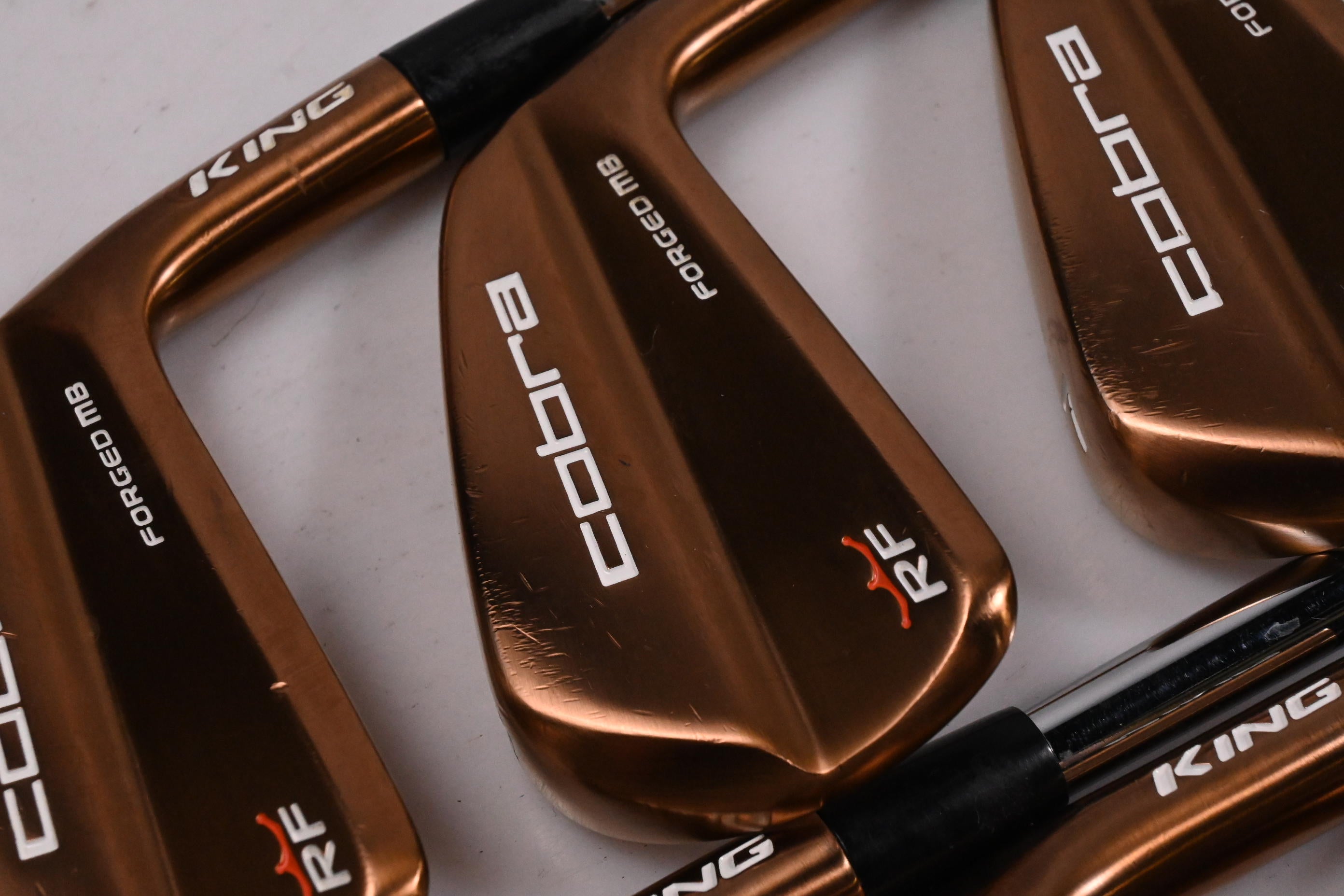 Cobra King RF Forged MB Copper Irons / 5-PW / Regular Flex KBS Tour Lite Shafts