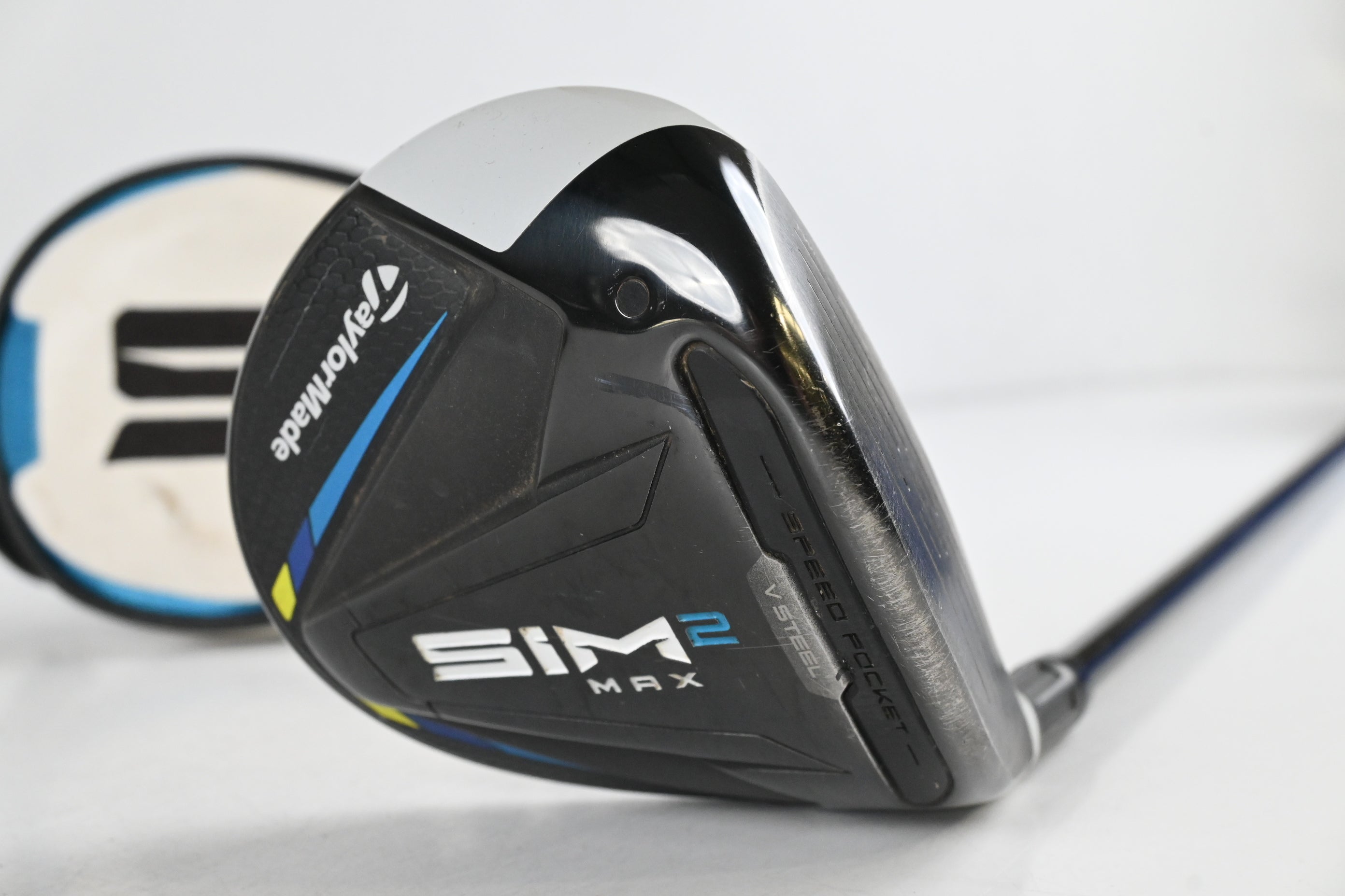 Taylormade SIM2 Max #3 Wood / 15 Degree / Stiff Flex Tensei AV Raw Blue 65 Shaft