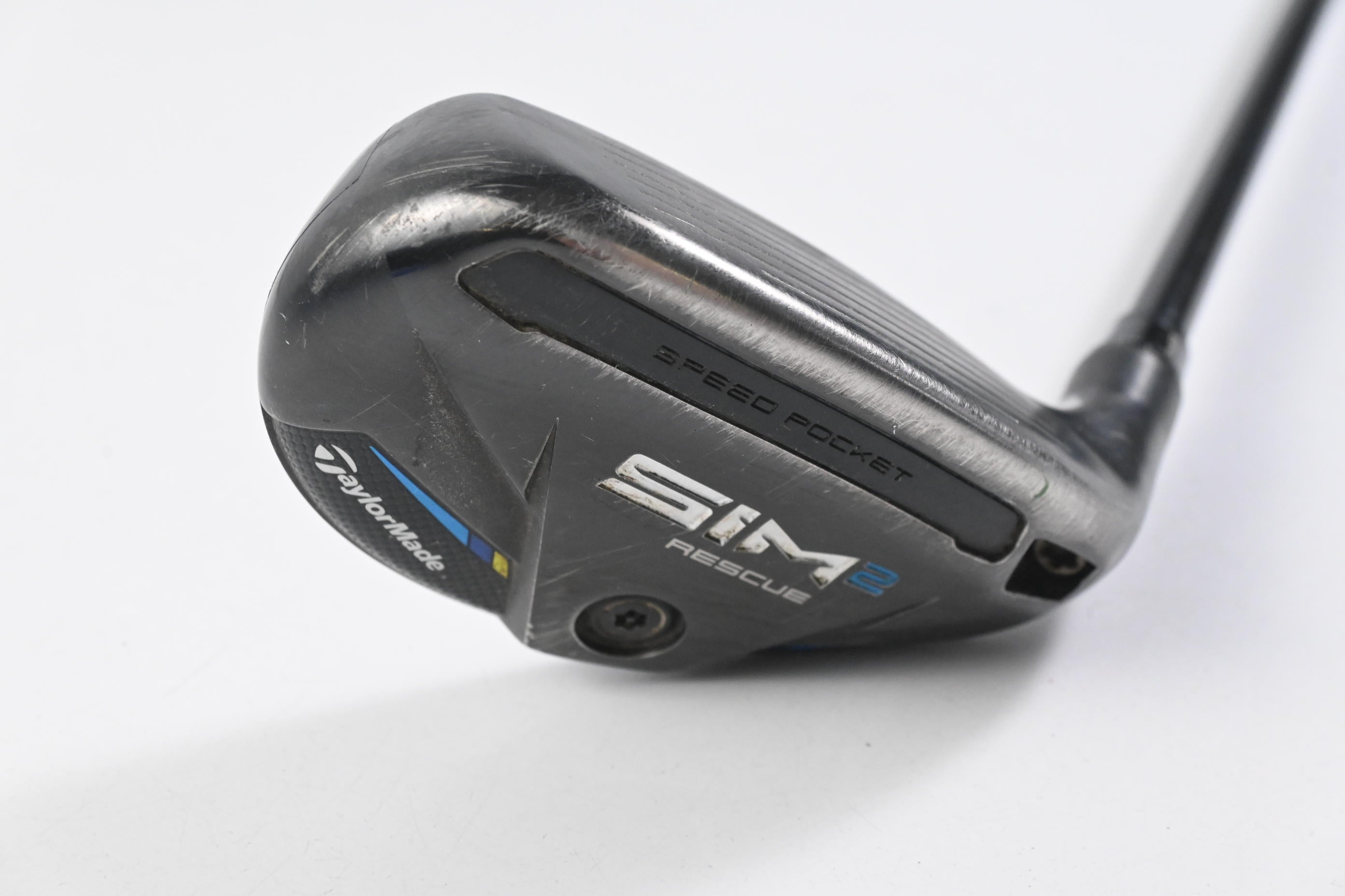 Taylormade SIM2 #4 Hybrid / 22 Degree / Stiff Flex Tensei AV Raw Blue 80 Shaft