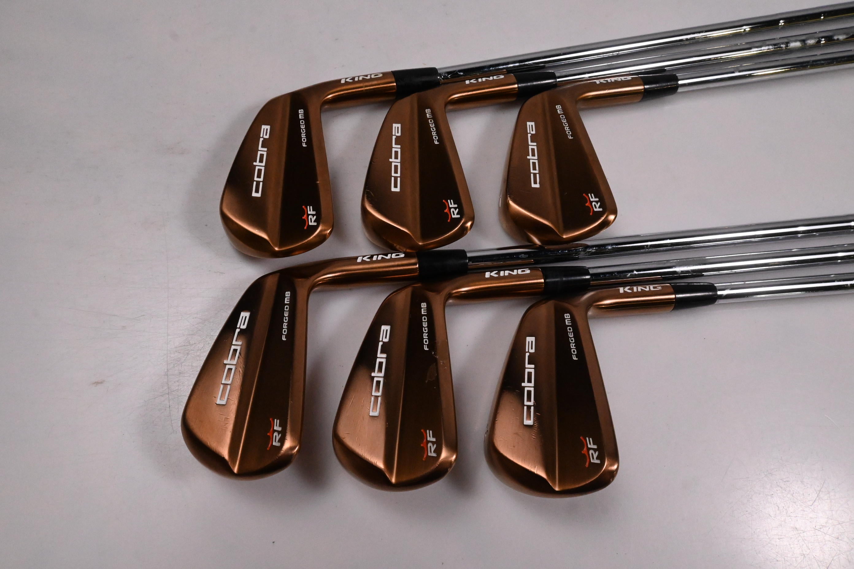Cobra King RF Forged MB Copper Irons / 5-PW / Regular Flex KBS Tour Lite Shafts