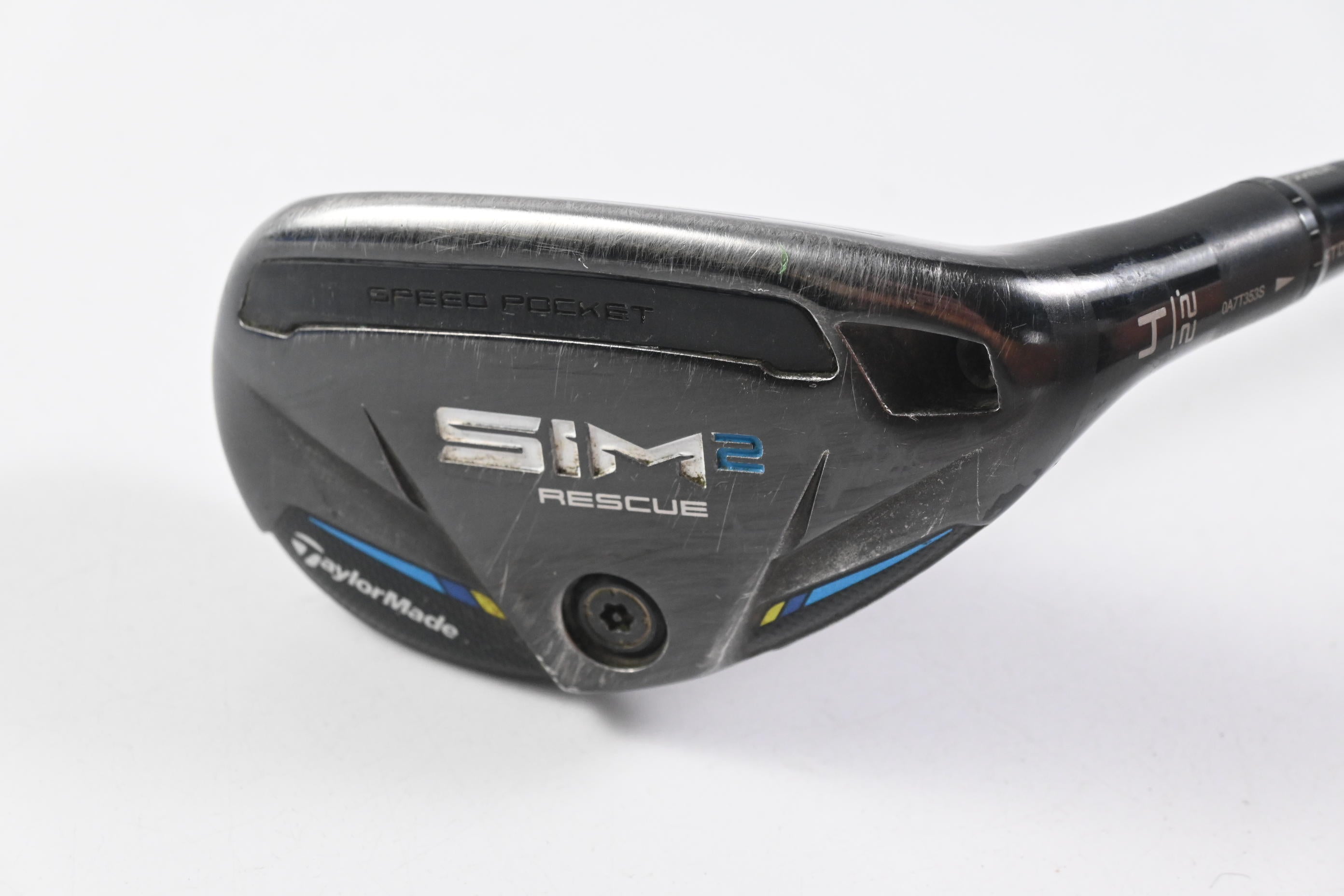 Taylormade SIM2 #4 Hybrid / 22 Degree / Stiff Flex Tensei AV Raw Blue 80 Shaft
