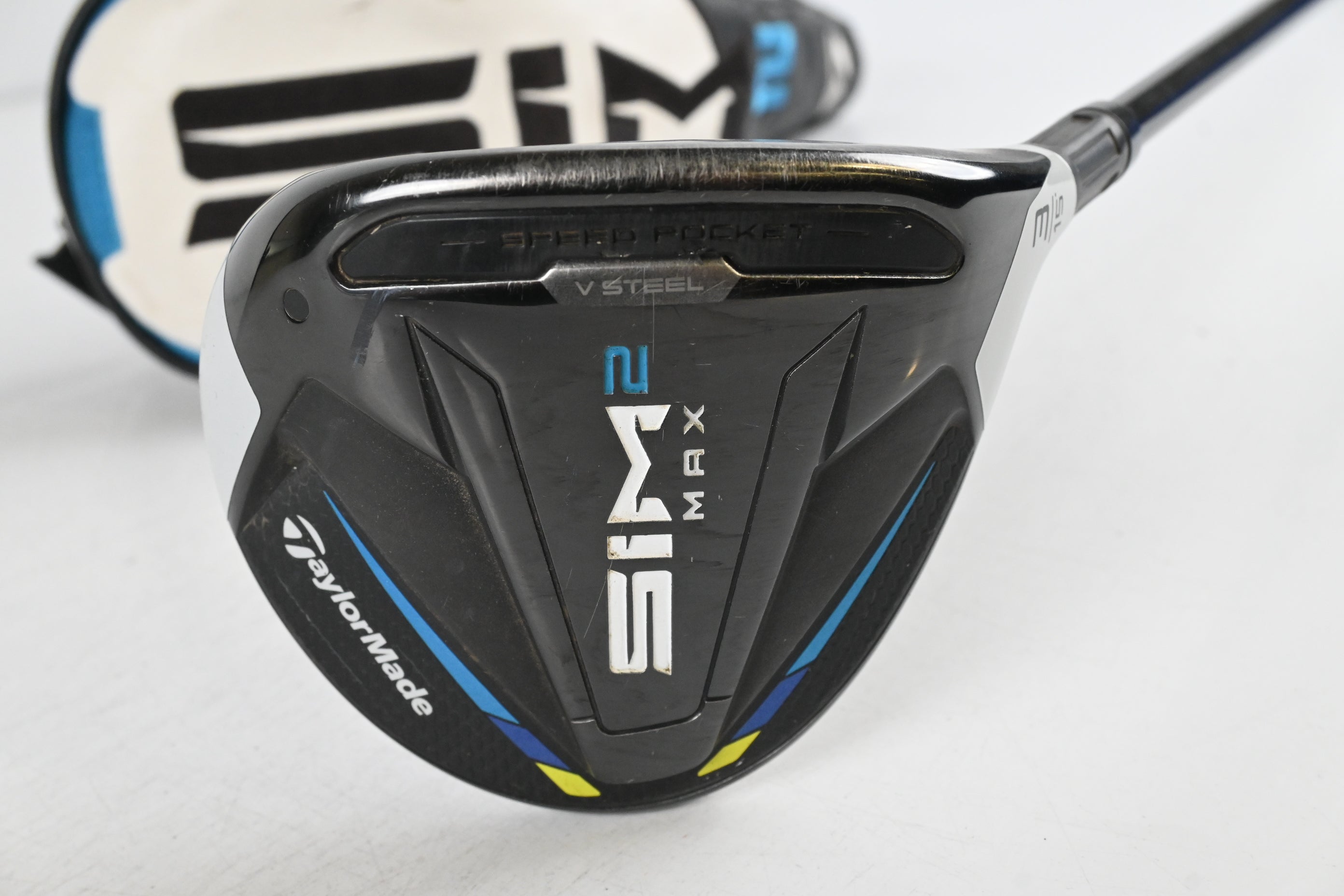 Taylormade SIM2 Max #3 Wood / 15 Degree / Stiff Flex Tensei AV Raw Blue 65 Shaft