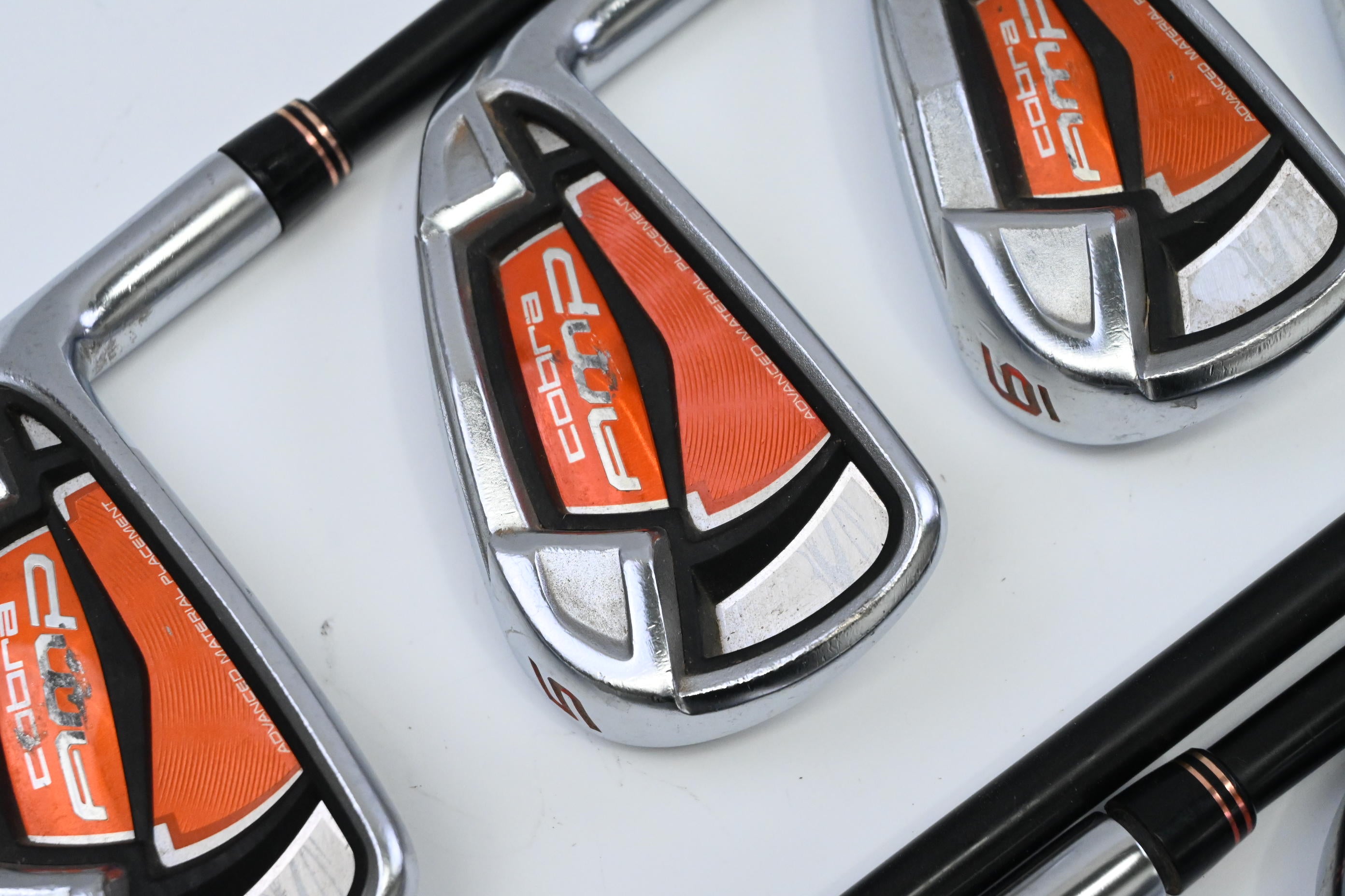 Cobra AMP Irons / 4-PW+GW / Regular Flex Aldila AMP 65 Shafts
