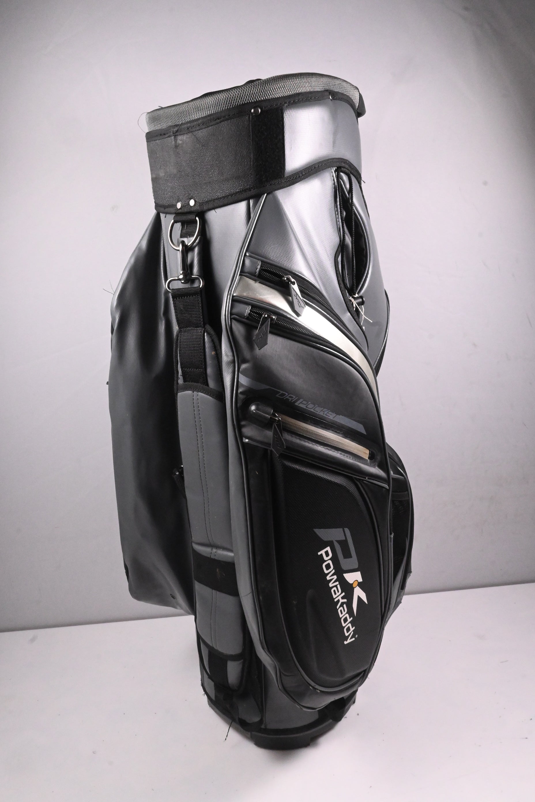 Powakaddy Premium Tech Cart Bag / 14-Way Divider / Black, Grey