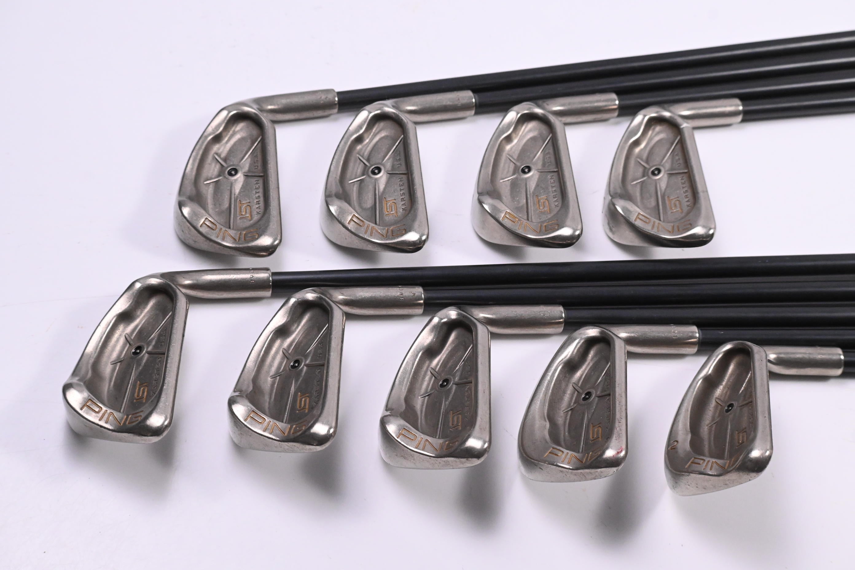 Ping ISI Nickel Irons / 3-PW+SW / Black Dot / Regular Flex Ping U44 Shafts