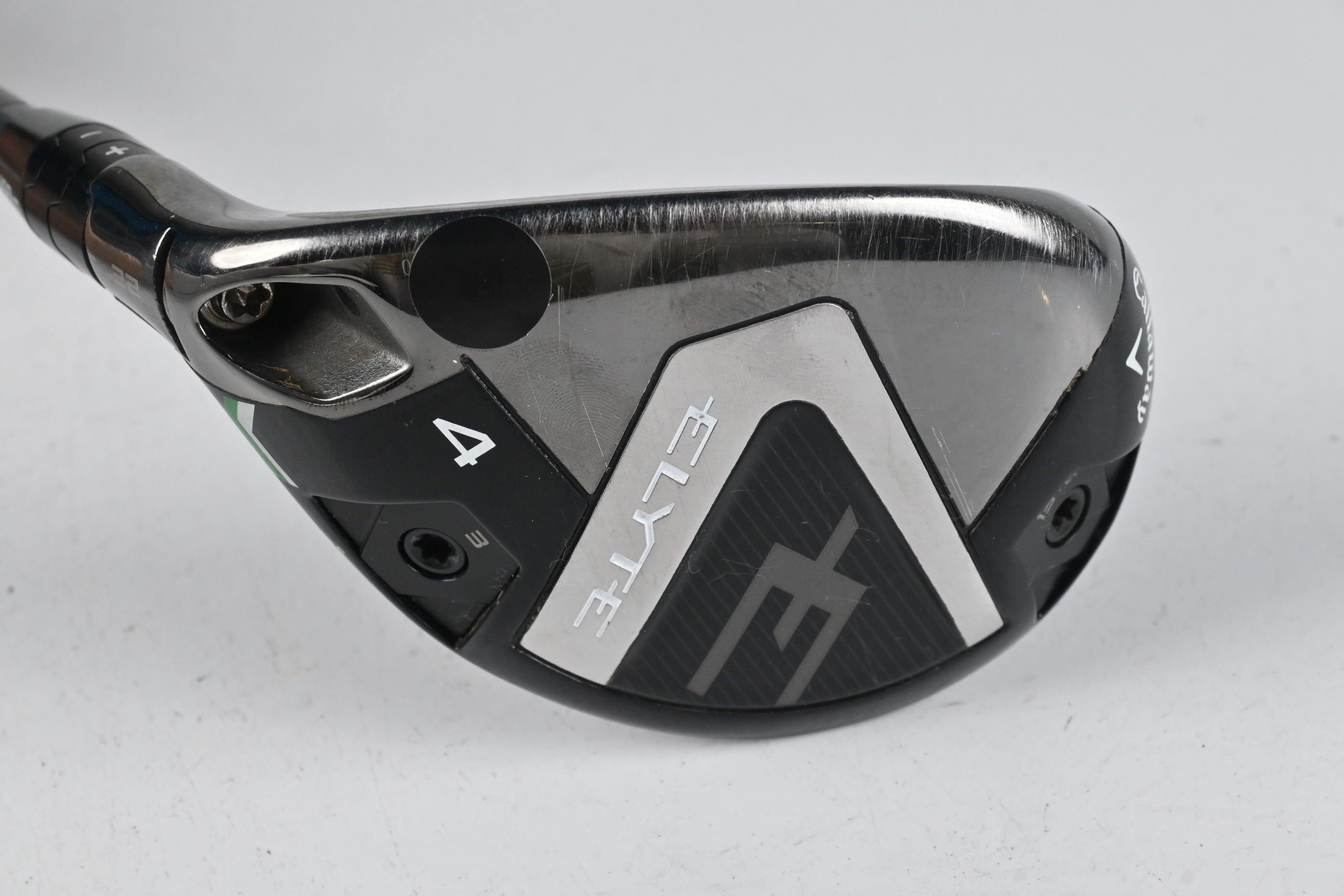 Left Hand Callaway Elyte #4 Hybrid / 22 Degree / Stiff Flex Denali Charcoal 70