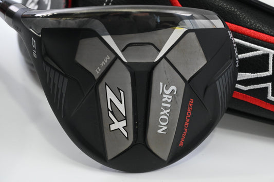 Left Hand Srixon ZX Mk II #5 Wood / 18 Degree / Regular Flex HZRDUS Smoke Red