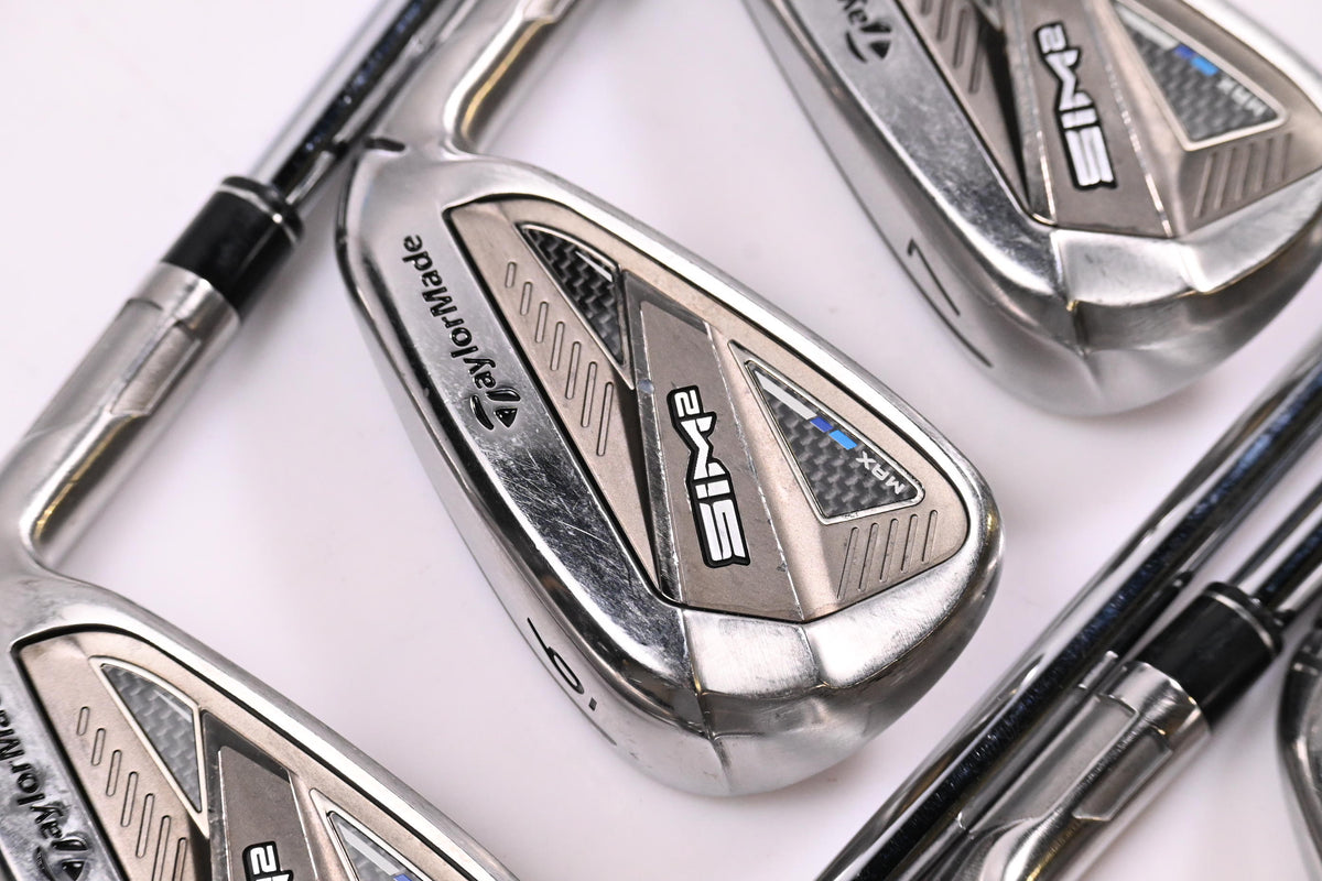 Taylormade SIM2 Max Irons / 5-PW+SW / Regular Flex KBS MAX MT 85 Shafts