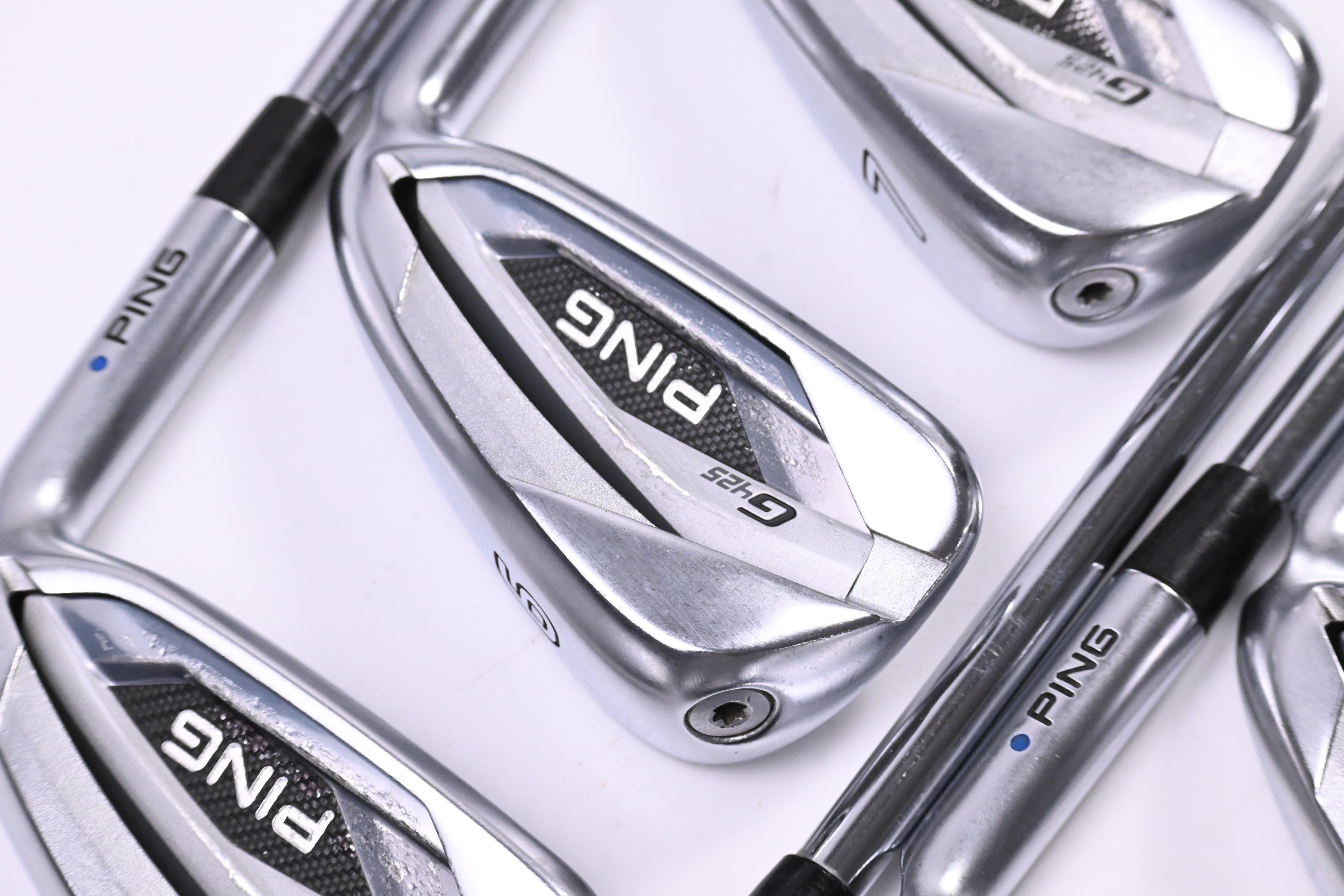 Ping G425 Irons / 5-PW+SW / Blue Dot / Regular Flex Ping AWT 2.0 Shafts