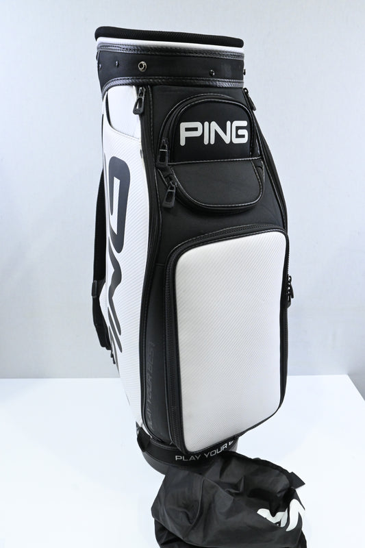 Ping Tour Staff Bag / 6-Way / White, Black