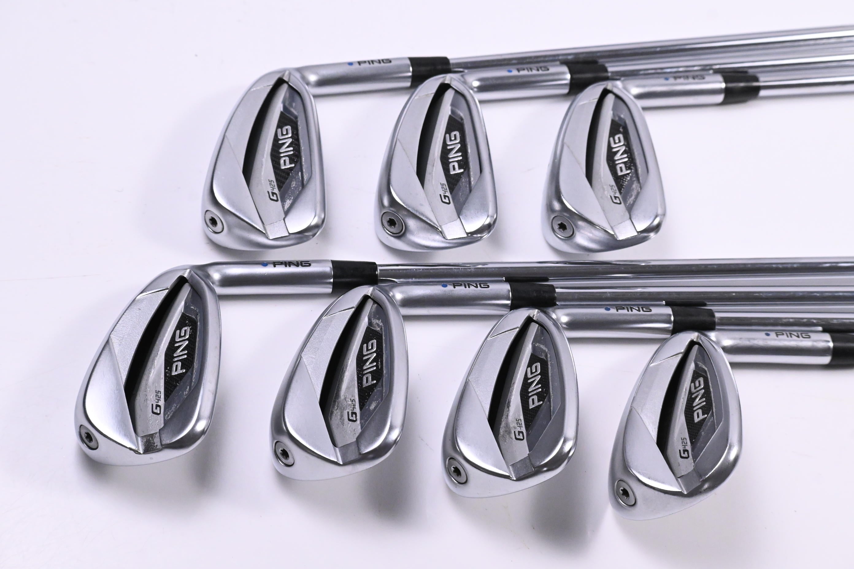 Ping G425 Irons / 5-PW+SW / Blue Dot / Regular Flex Ping AWT 2.0 Shafts