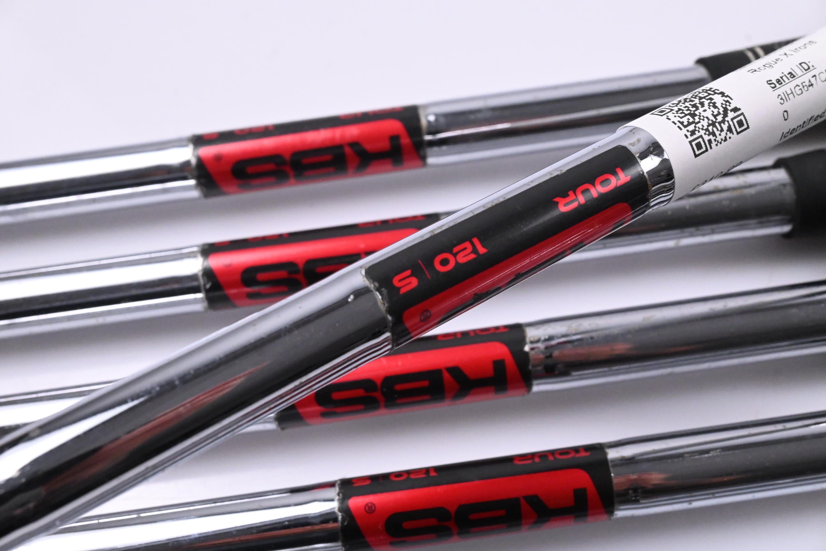 Callaway Rogue X Irons / 4-PW+GW / Stiff Flex KBS Tour 120 Shafts