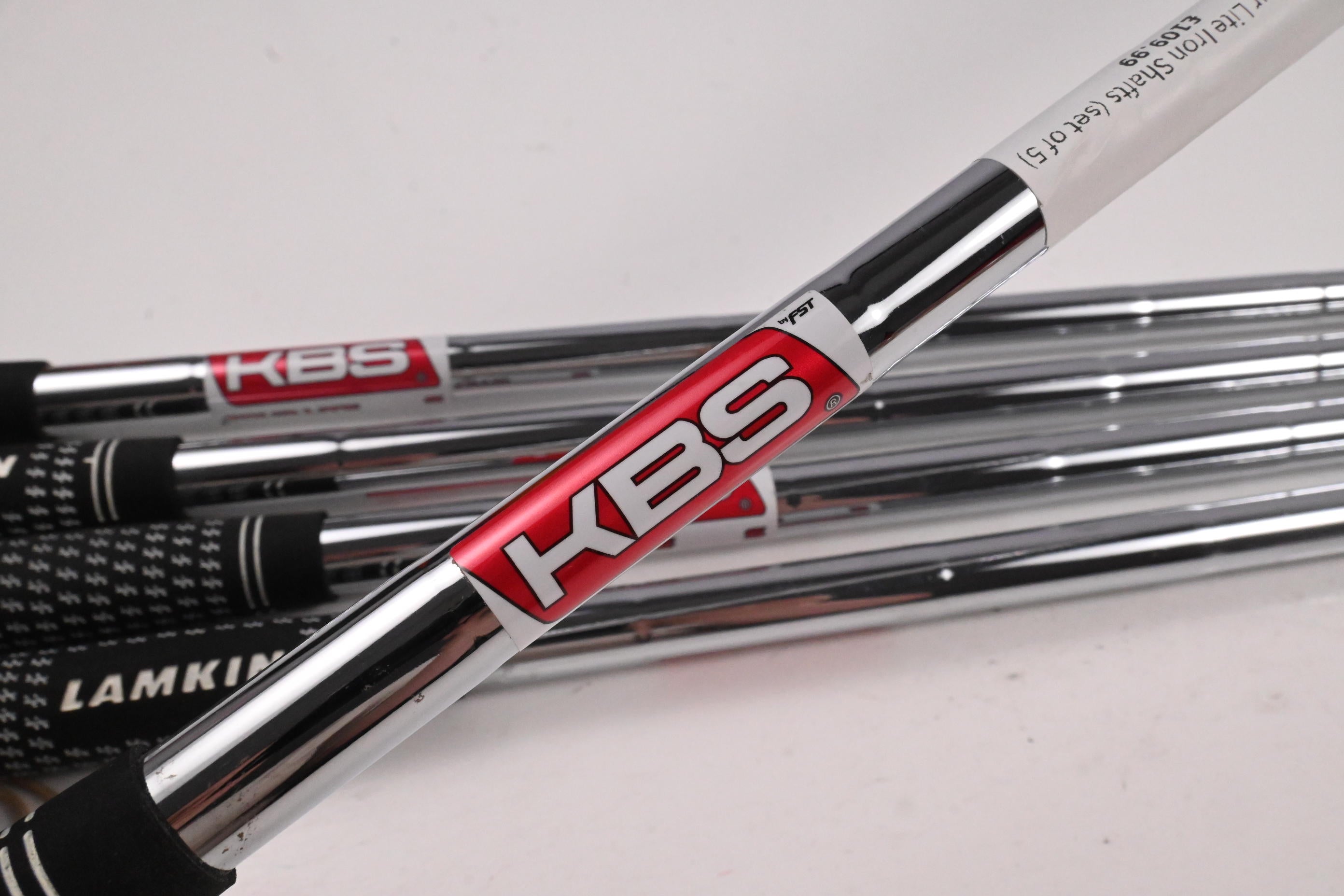 KBS Tour Lite Iron Shafts / Stiff Flex / Set of 5 / .370" Tip