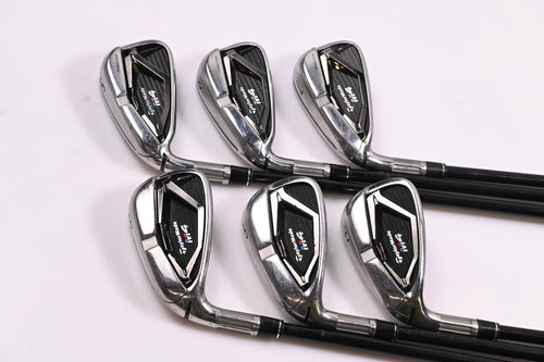 Left Hand Taylormade M4 Irons / 5-PW / Senior Flex Fujikua Atmos Red 5 Shafts