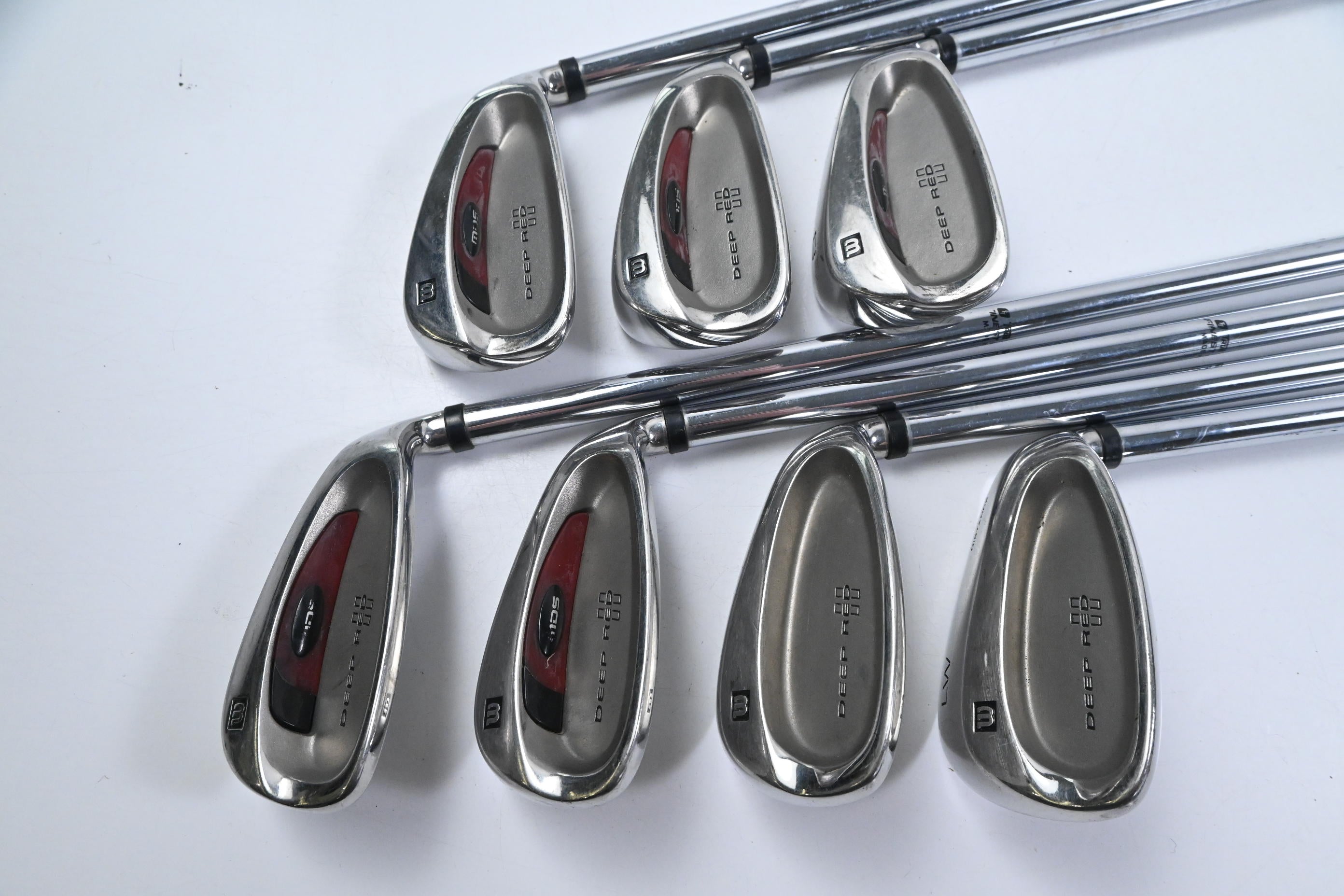 Wilson Deep Red Irons / 6-PW+SW+LW / Regular Flex Step Control Shafts