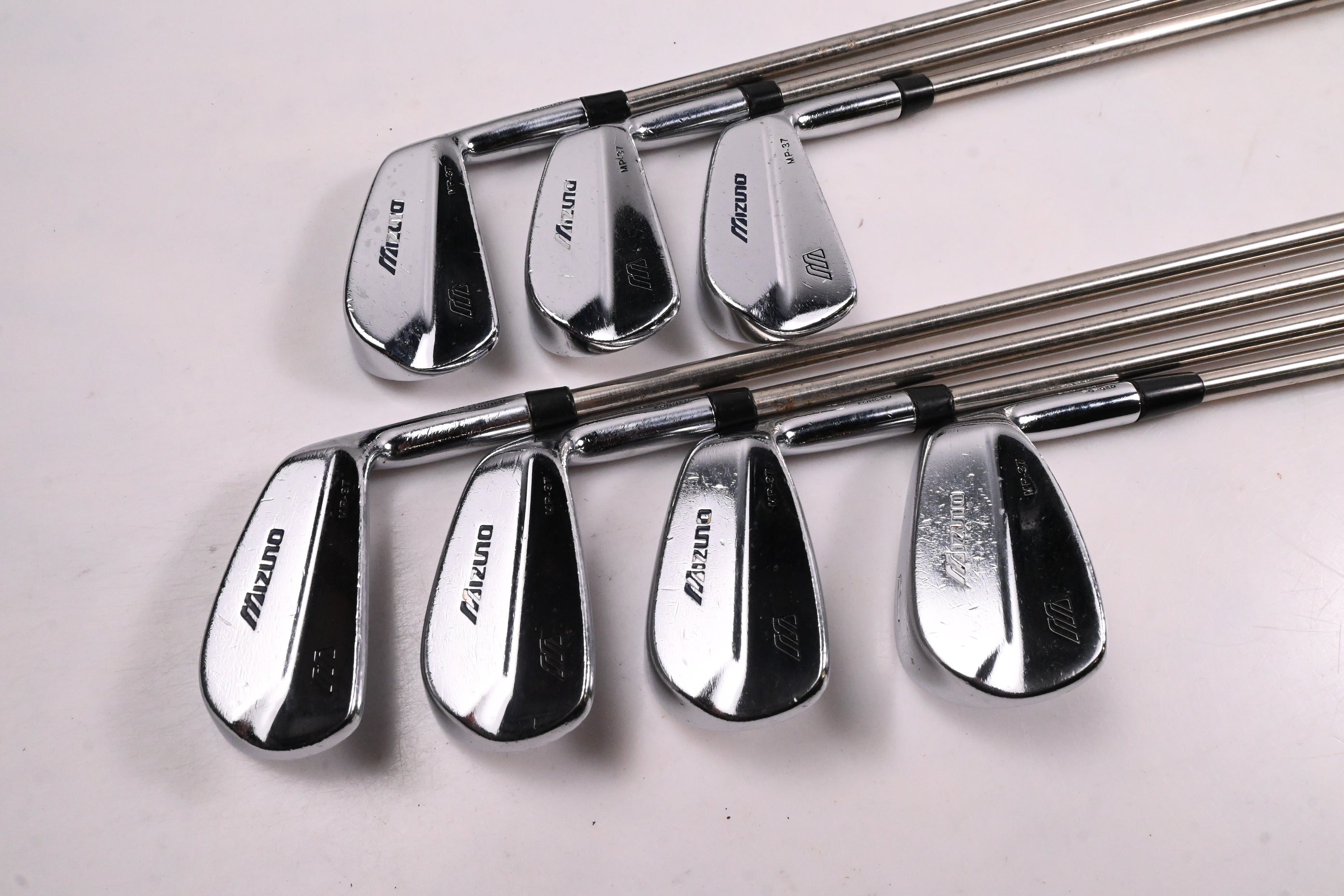 Mizuno MP-37 Irons / 4-PW / Stiff Flex True Temper Black Gold Shafts